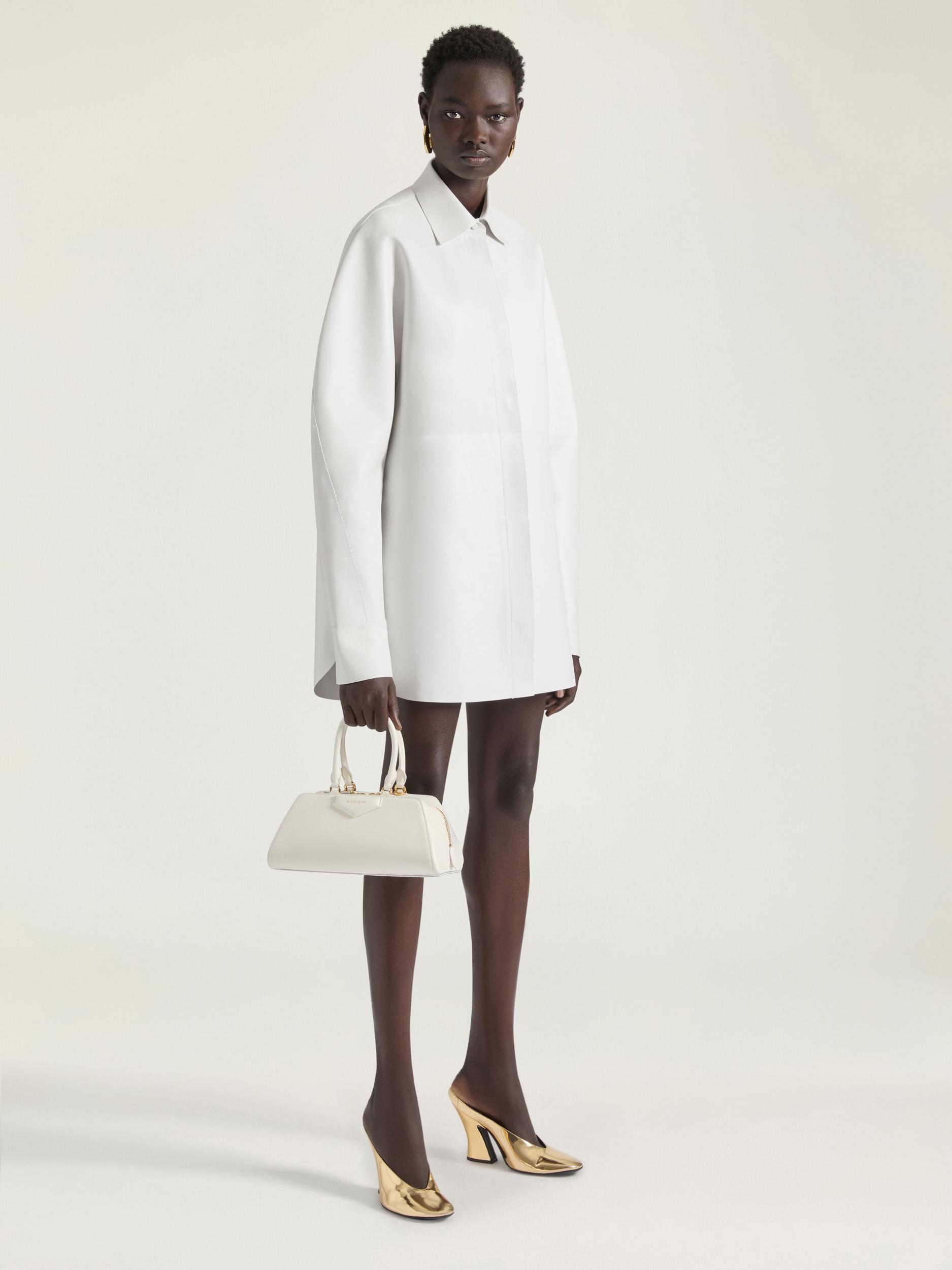 Overshirt in leather Product Image