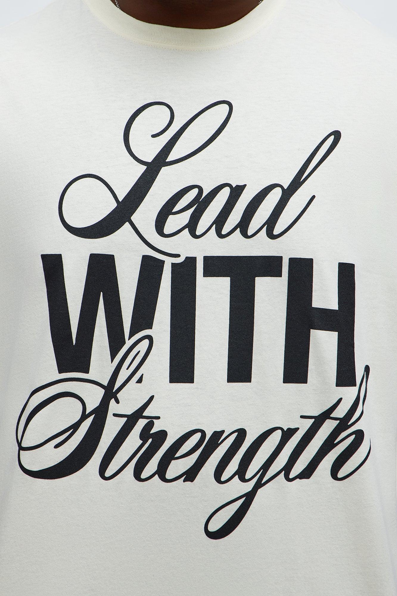 Lead With Strength Short Sleeve Tee - Off White Male Product Image