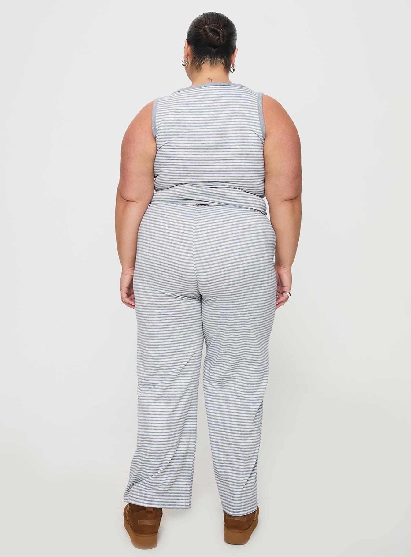 Waffles Stripe Sleep Set Multi Curve Product Image