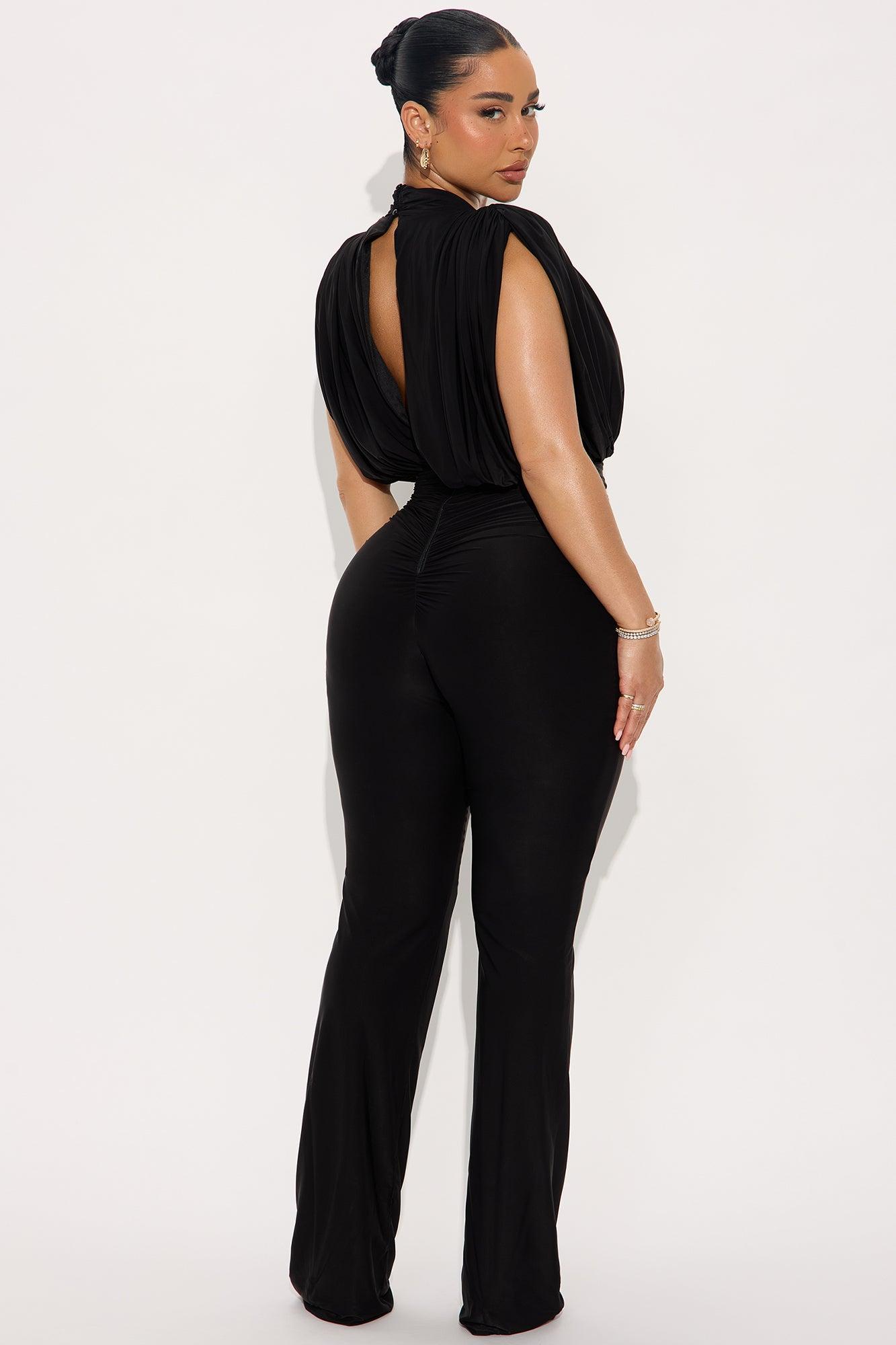 Sleek Seduction Jumpsuit - Black Female Product Image