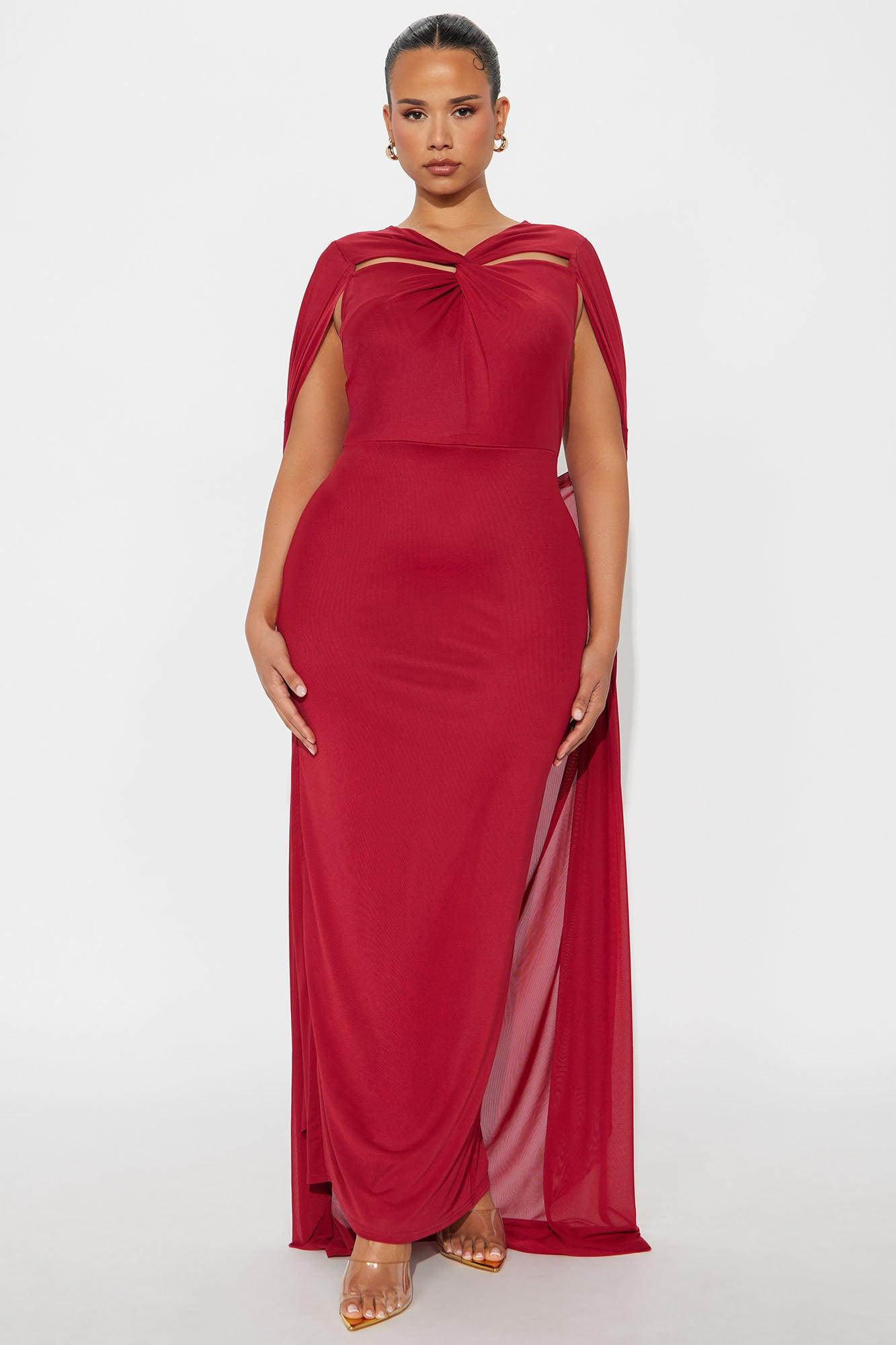 Soul Lover Mesh Maxi Gown - Red Female Product Image