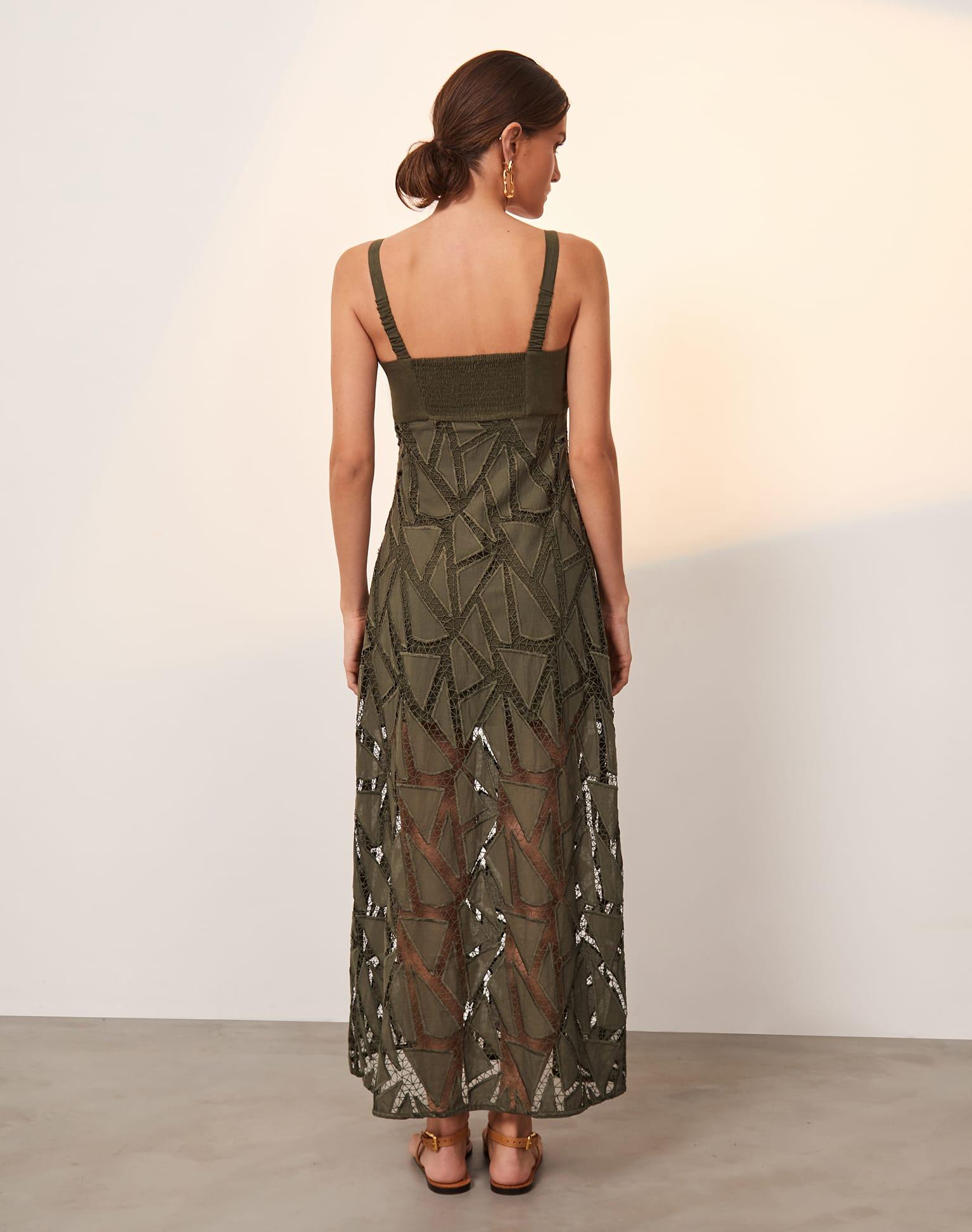 Eleni Long Dress (exchange only) - Evergreen Product Image
