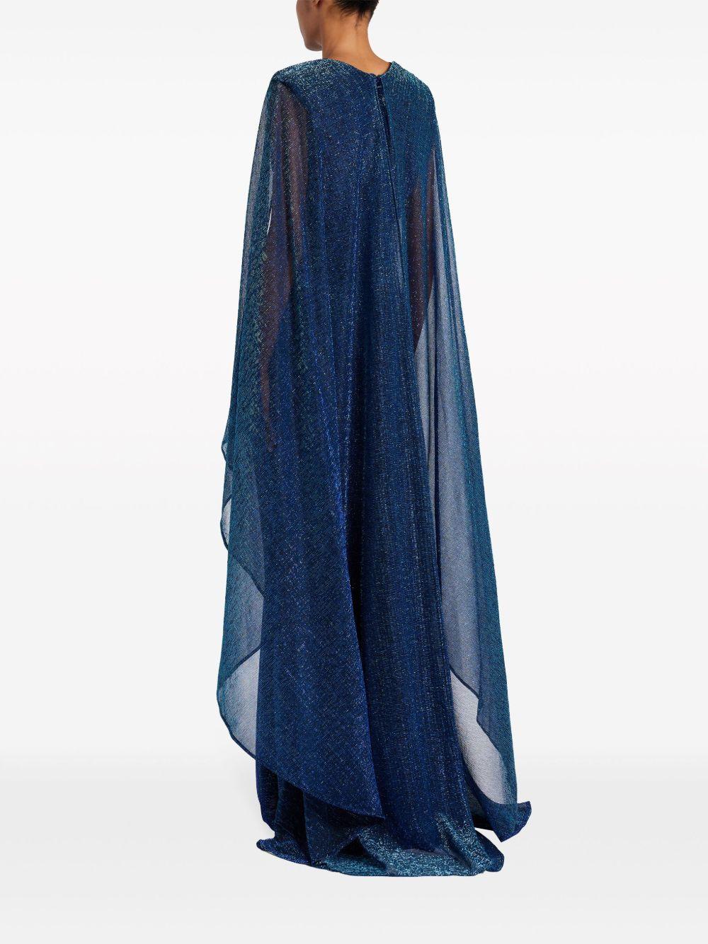 knot-detail cape maxi dress Product Image