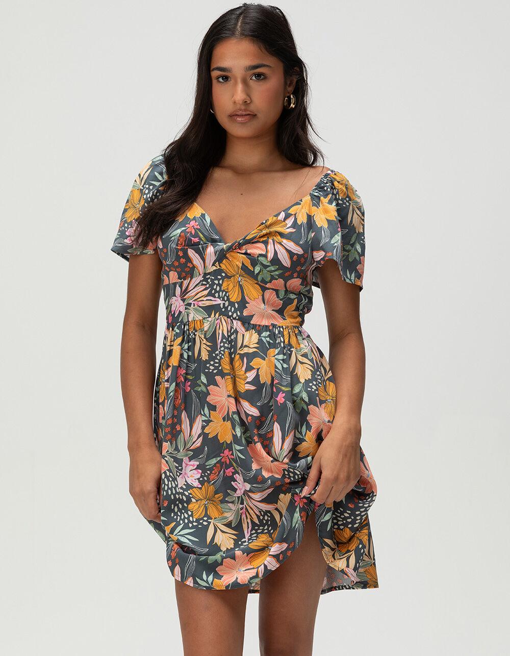 O'NEILL Carina Floral Womens Mini Dress - BLUE COMBO Product Image