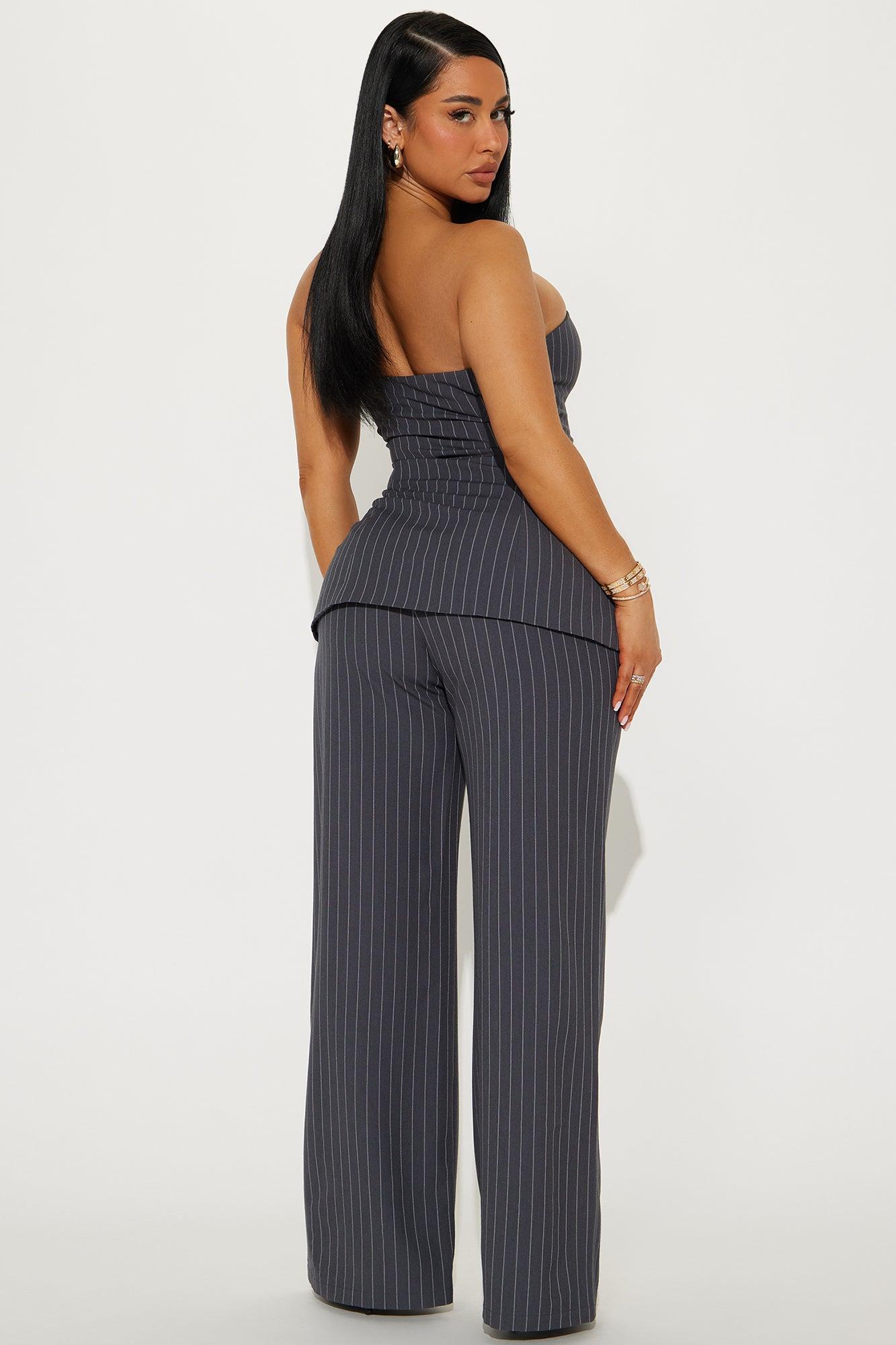 Standing On Business Pant Set - Charcoal Product Image