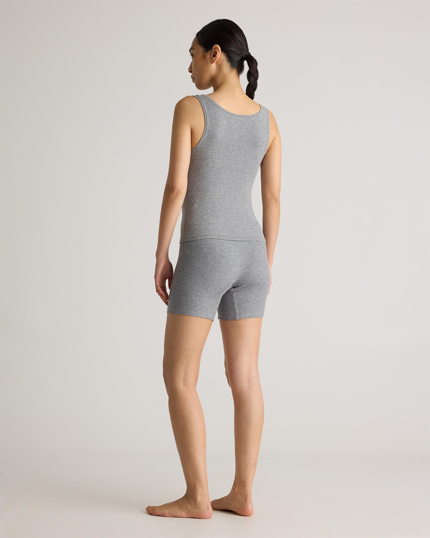 Quince | Women's Tencel Rib Cropped Knit Lounge Tank Top Size XL Product Image