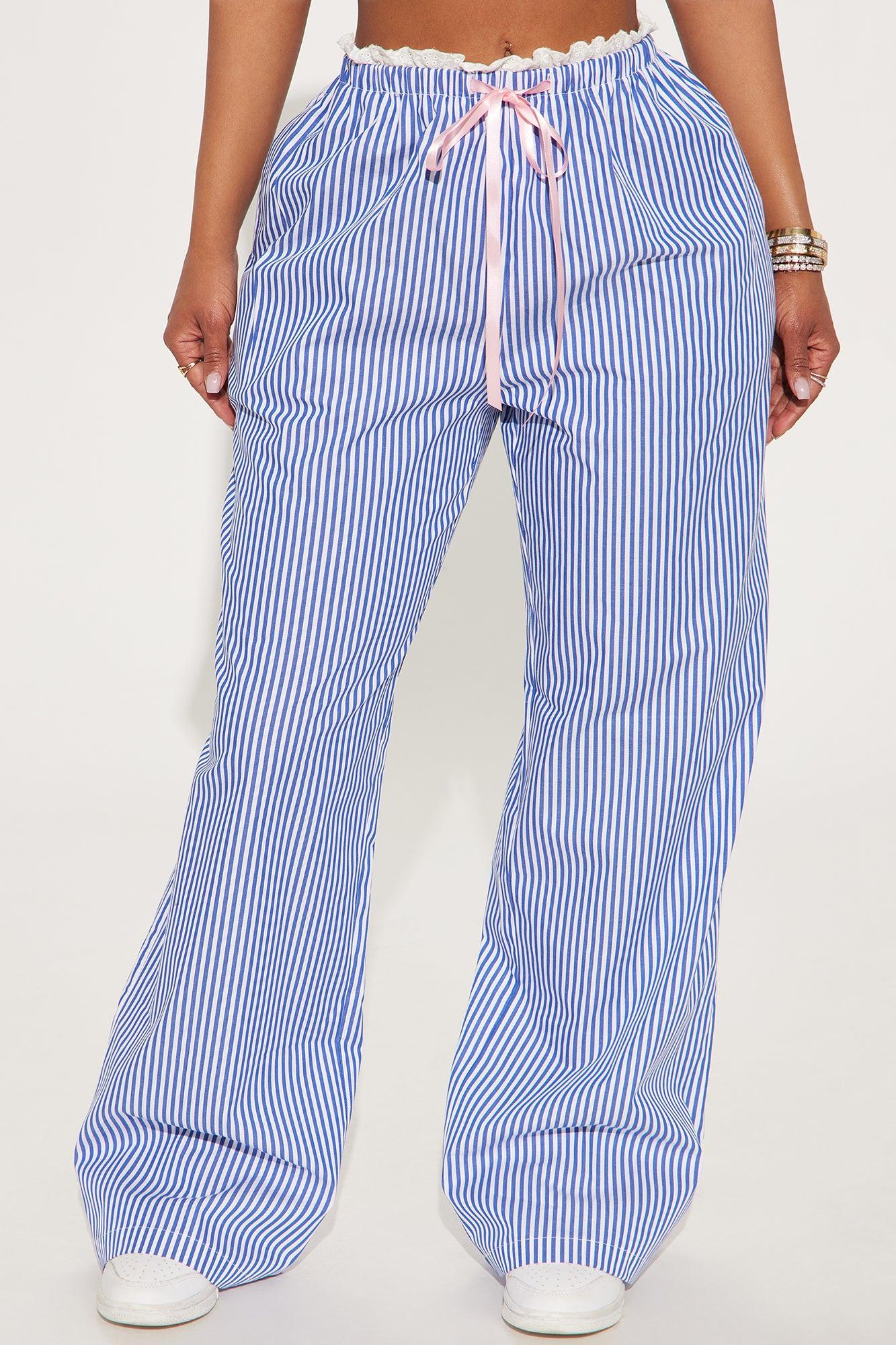 Mabel Striped Pant - Navy/combo Product Image