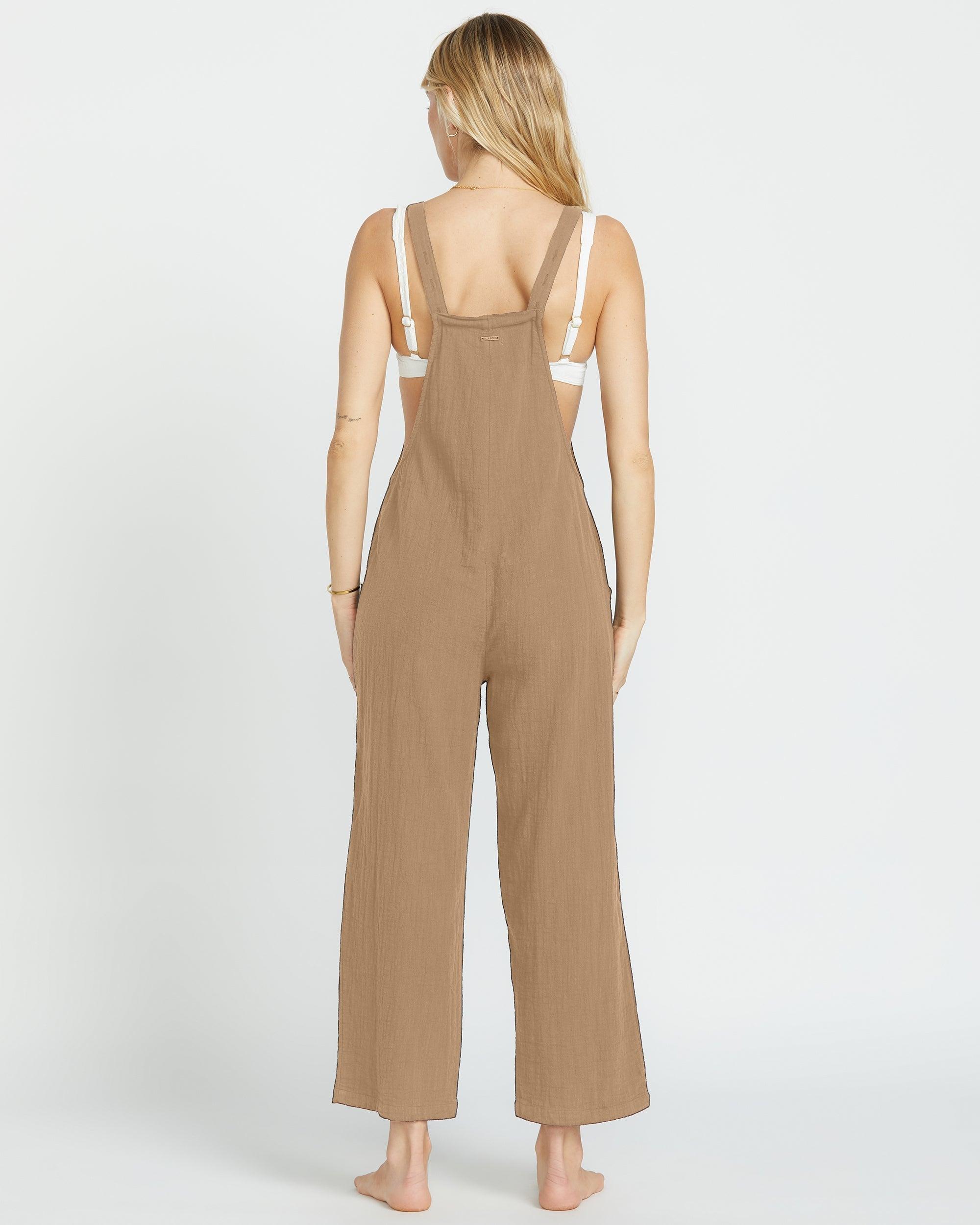 Pacific Time Jumpsuit - Khaki Female Product Image