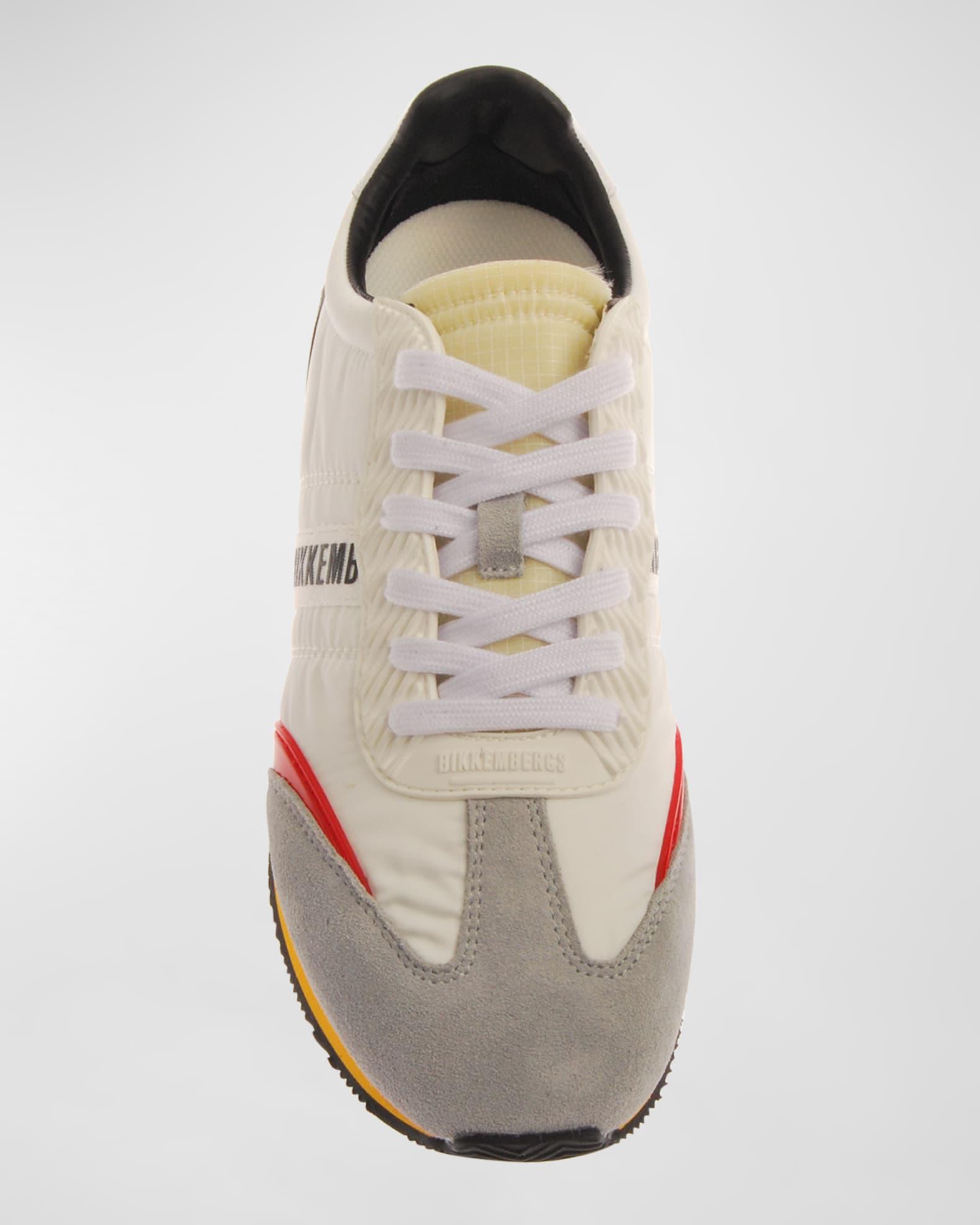 Men's Nylon Logo Low-Top Sneakers Product Image