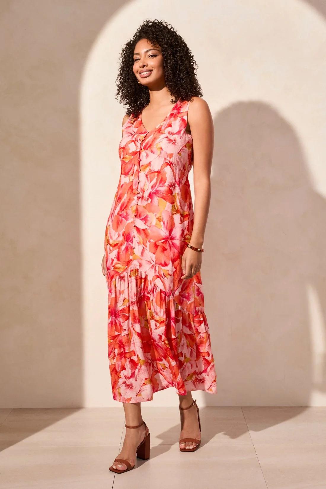 Coral Sky Maxi Dress Product Image