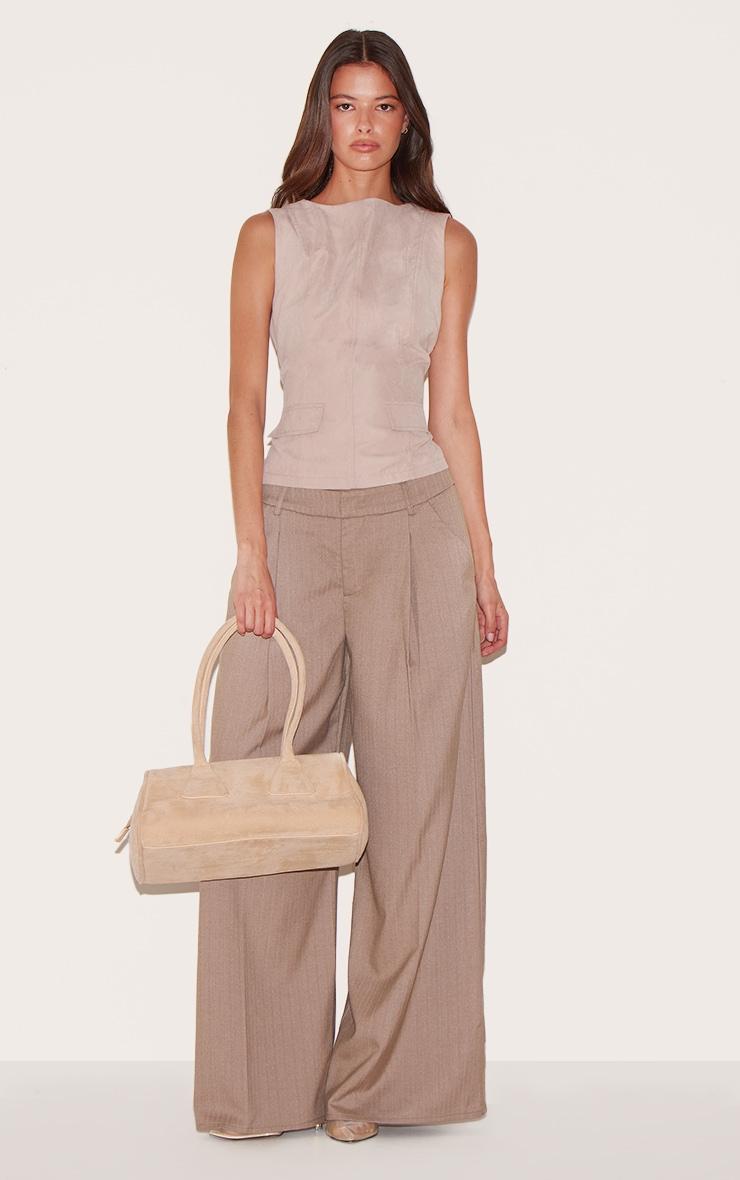  Stone Peach Skin Sleeveless Long Top Product Image