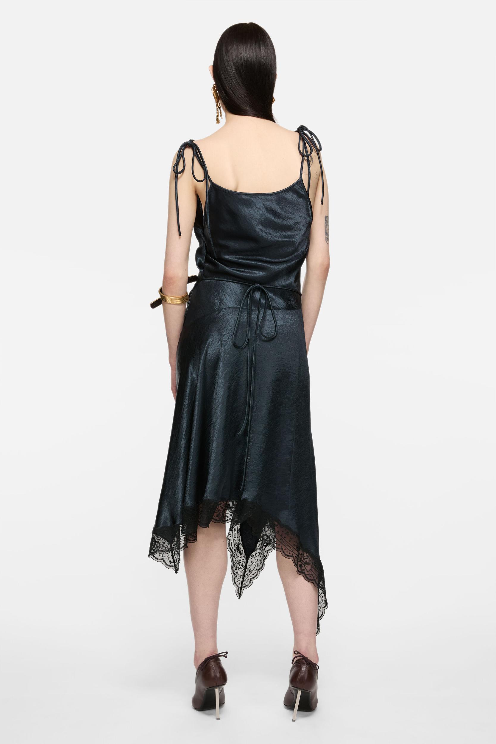 Satin lace dress Product Image