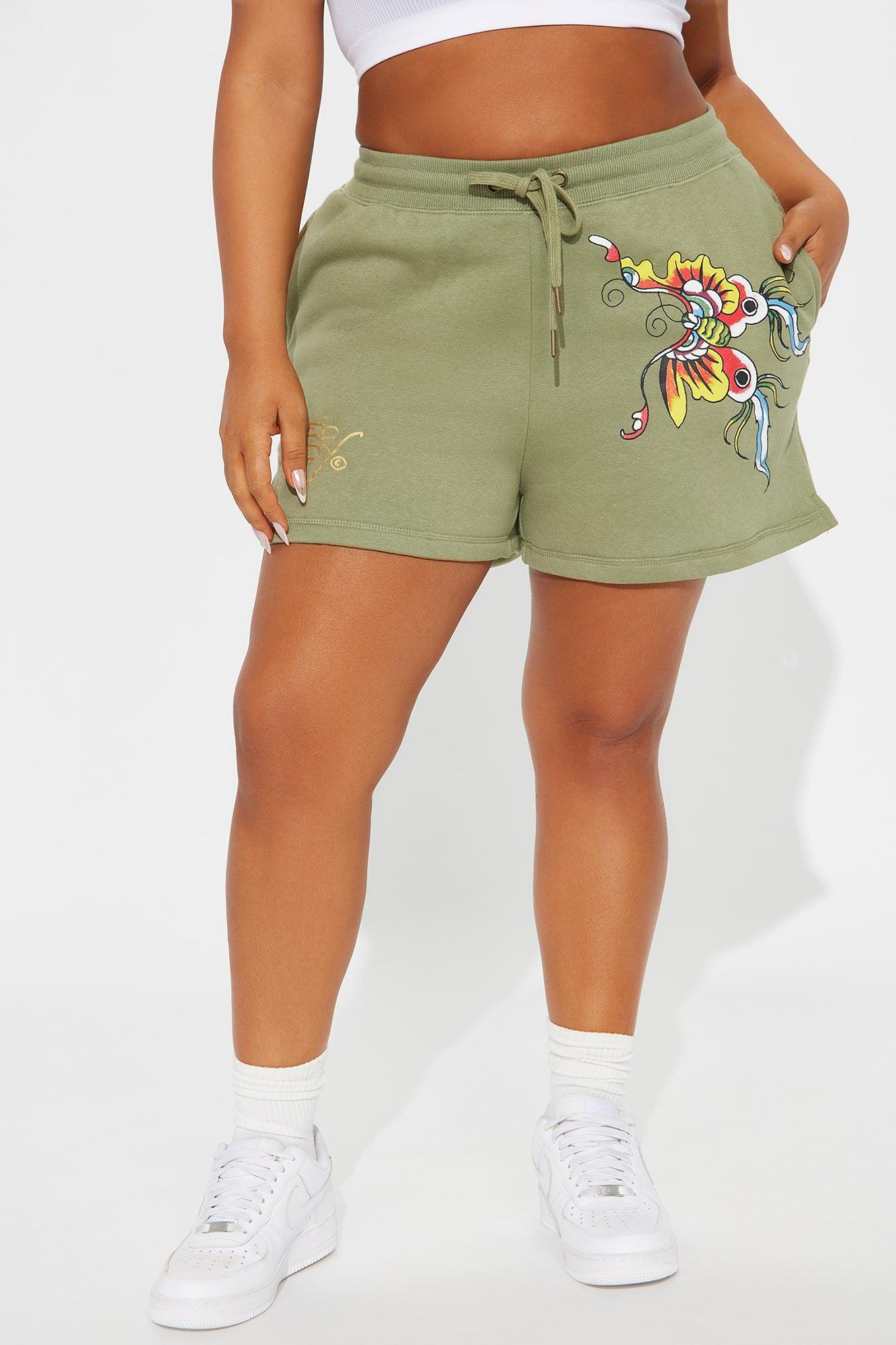 Ed Hardy Butterfly Short - Sage Product Image