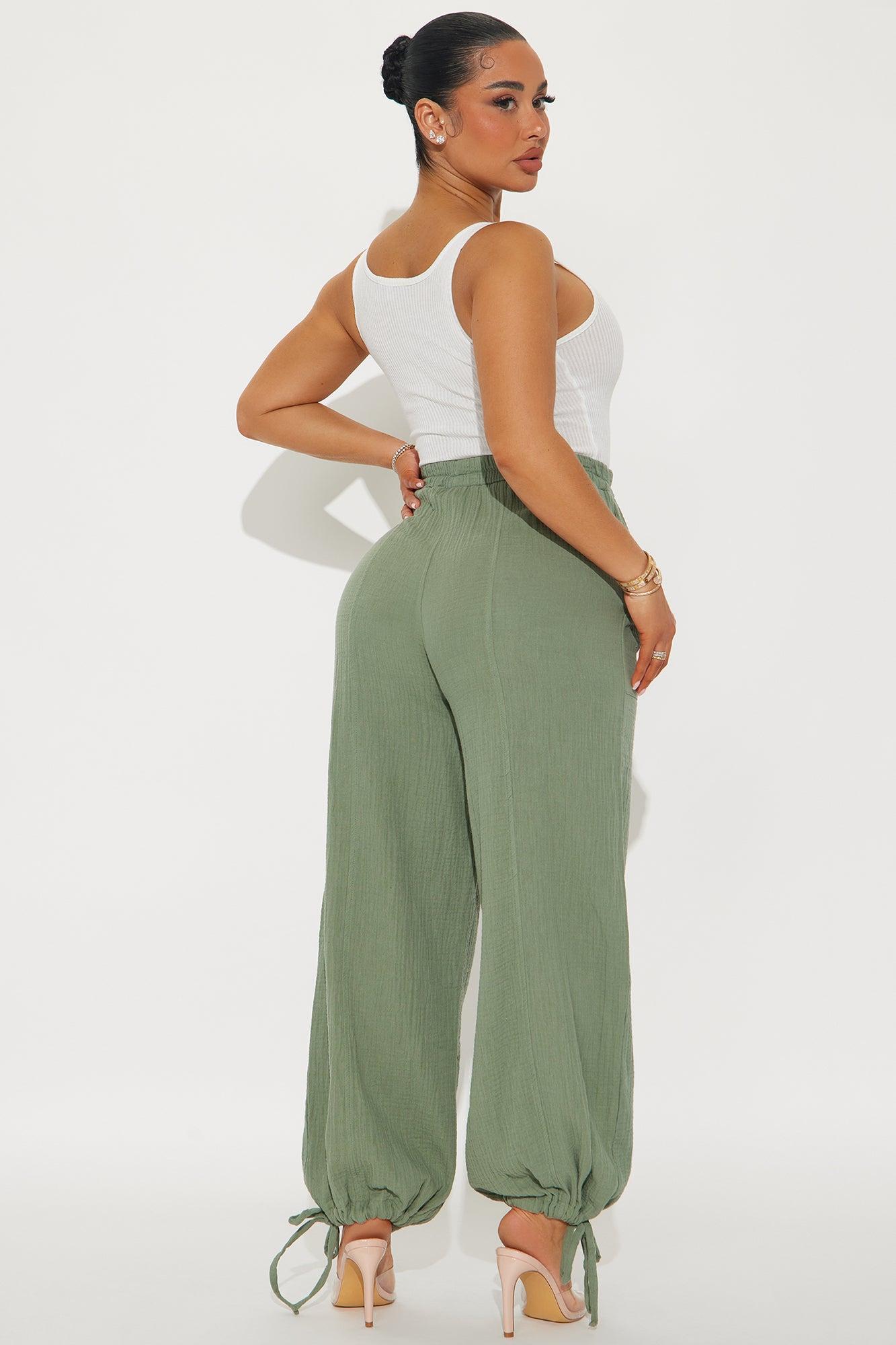 Cozumel Gauze Jumpsuit - Olive/combo Product Image