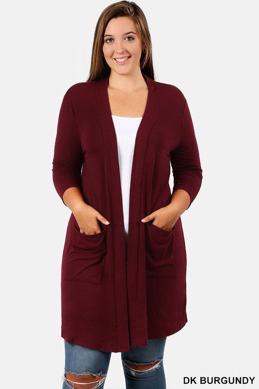 1439   Lauren Slouchy Pocket Cardigan Product Image