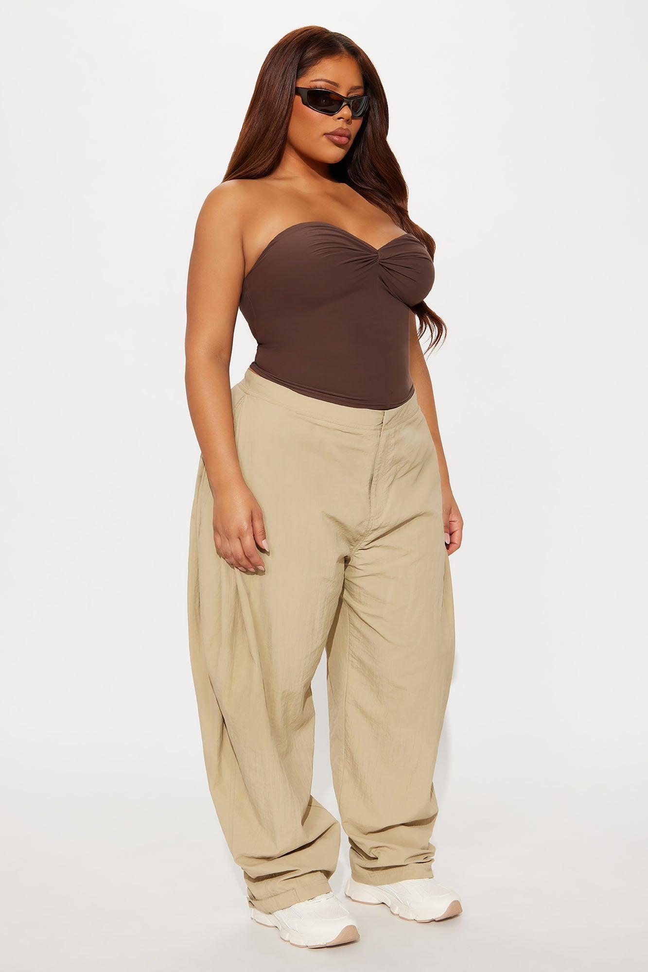 Second Skin Twist Tube Top - Chocolate Female Product Image