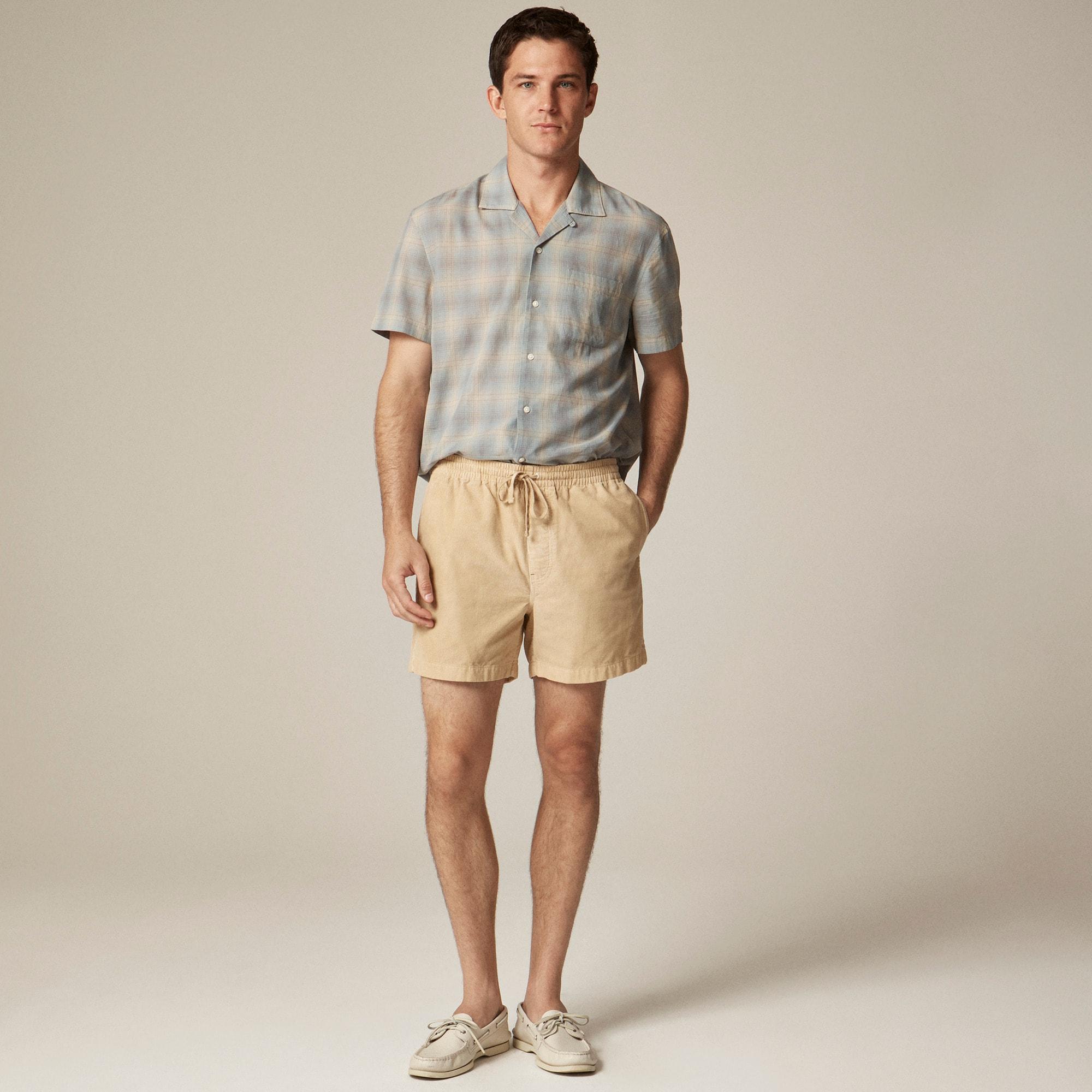 Everyday drawstring short in corduroy Product Image