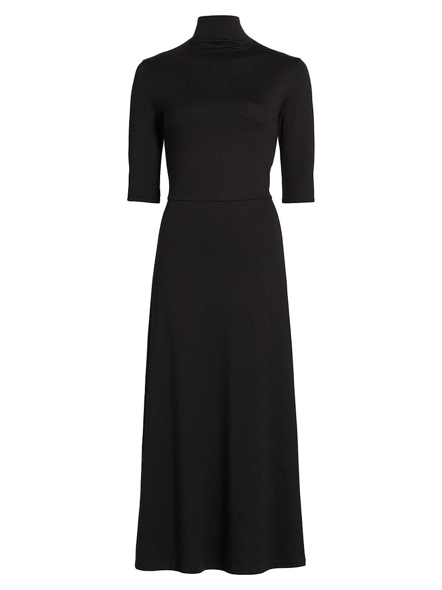 Womens Turtleneck Knit Midi-Dress Product Image
