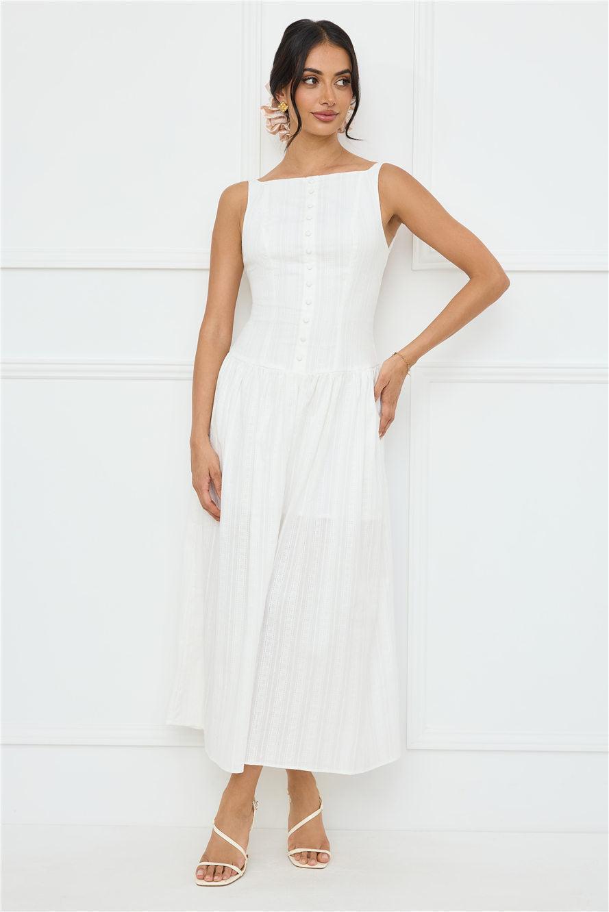 Serene Nights Maxi Dress White Product Image