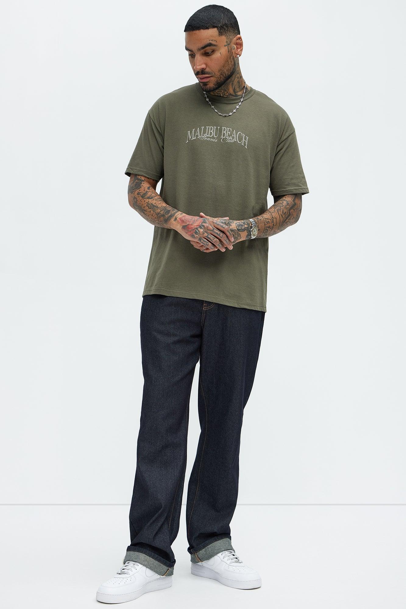 Malibu Beach Tennis Short Sleeve Tee - Olive Product Image