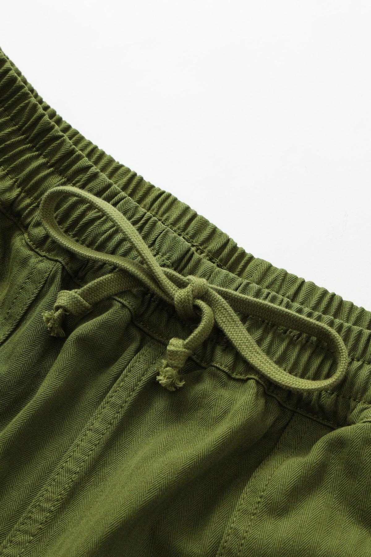 Herringbone Chef Pants - Pesto Product Image