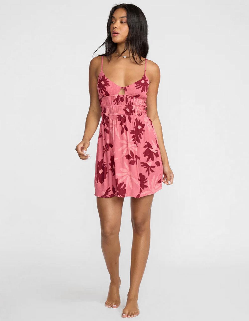 BILLABONG Rays All Day Womens Mini Dress - ROSE Product Image