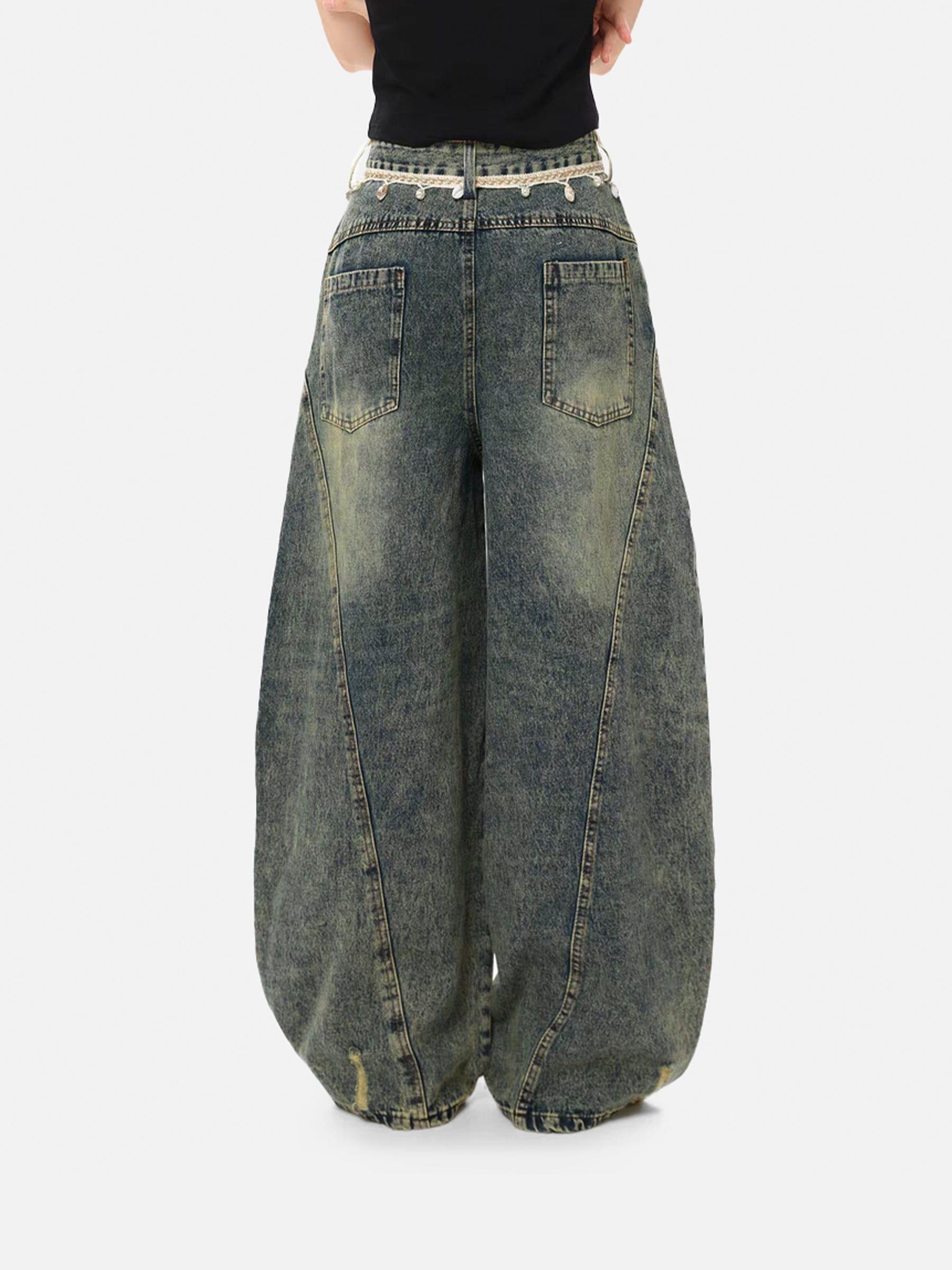 Aelfric Eden Pearl Belt Washed Jeans Product Image