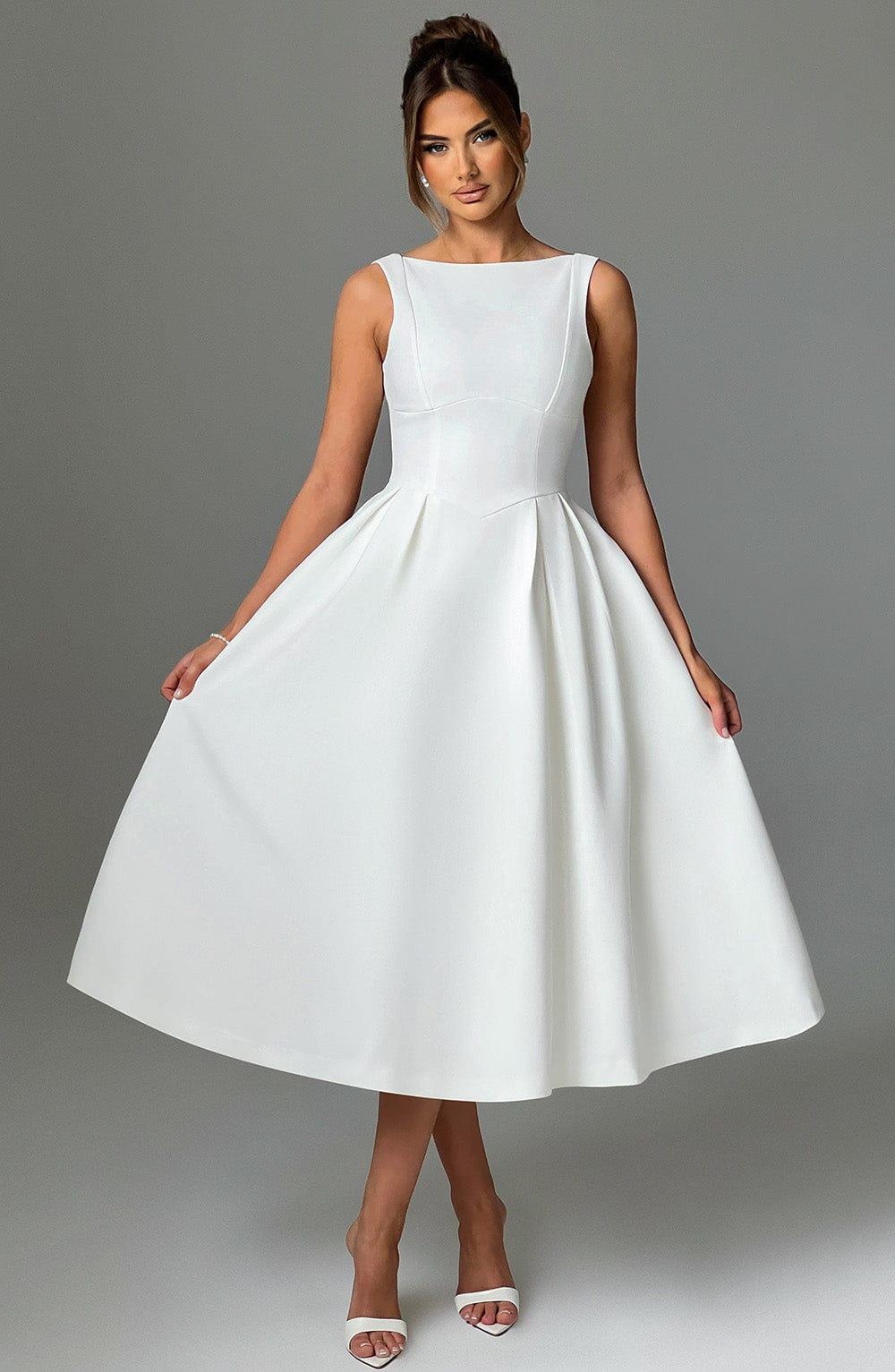 Clarabella Midi Dress - Ivory Product Image
