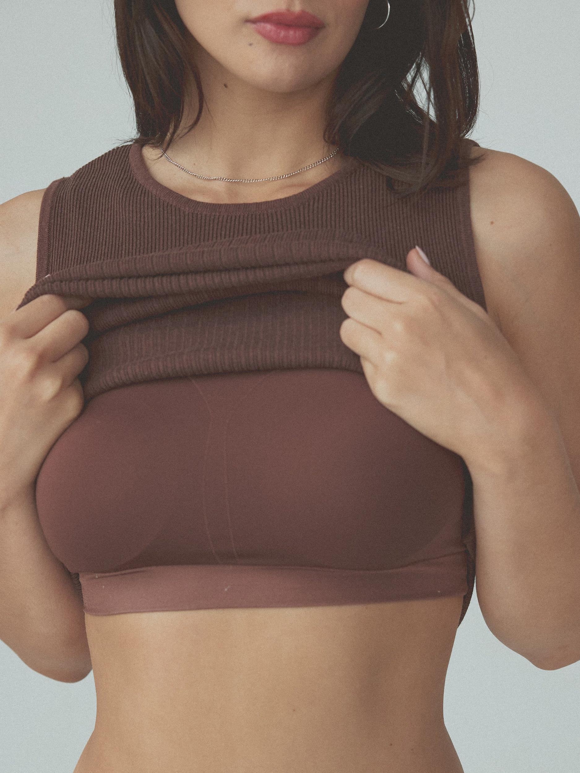 Knit High Neck Brami Product Image