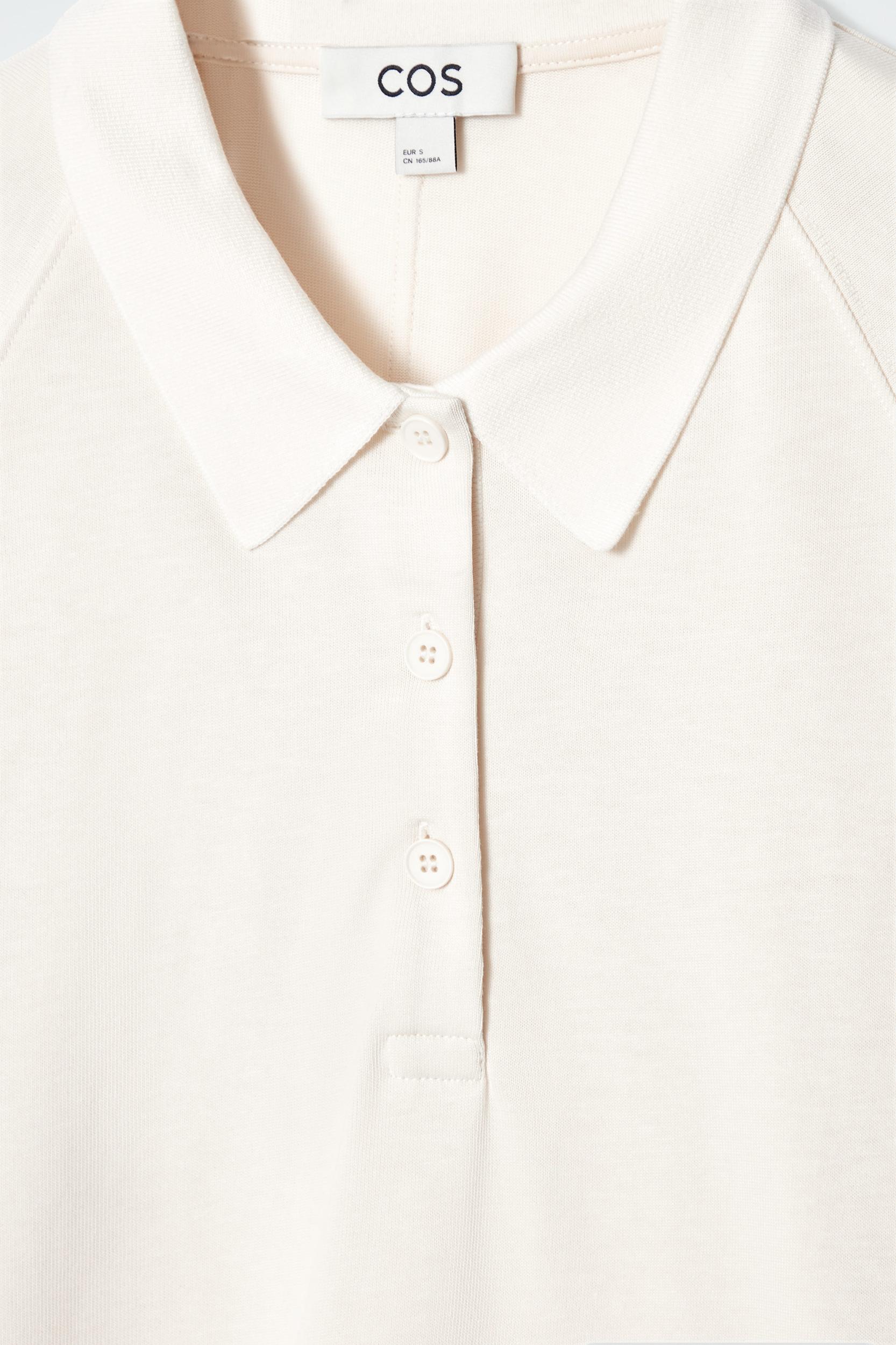 BOXY LONG-SLEEVED POLO SHIRT Product Image