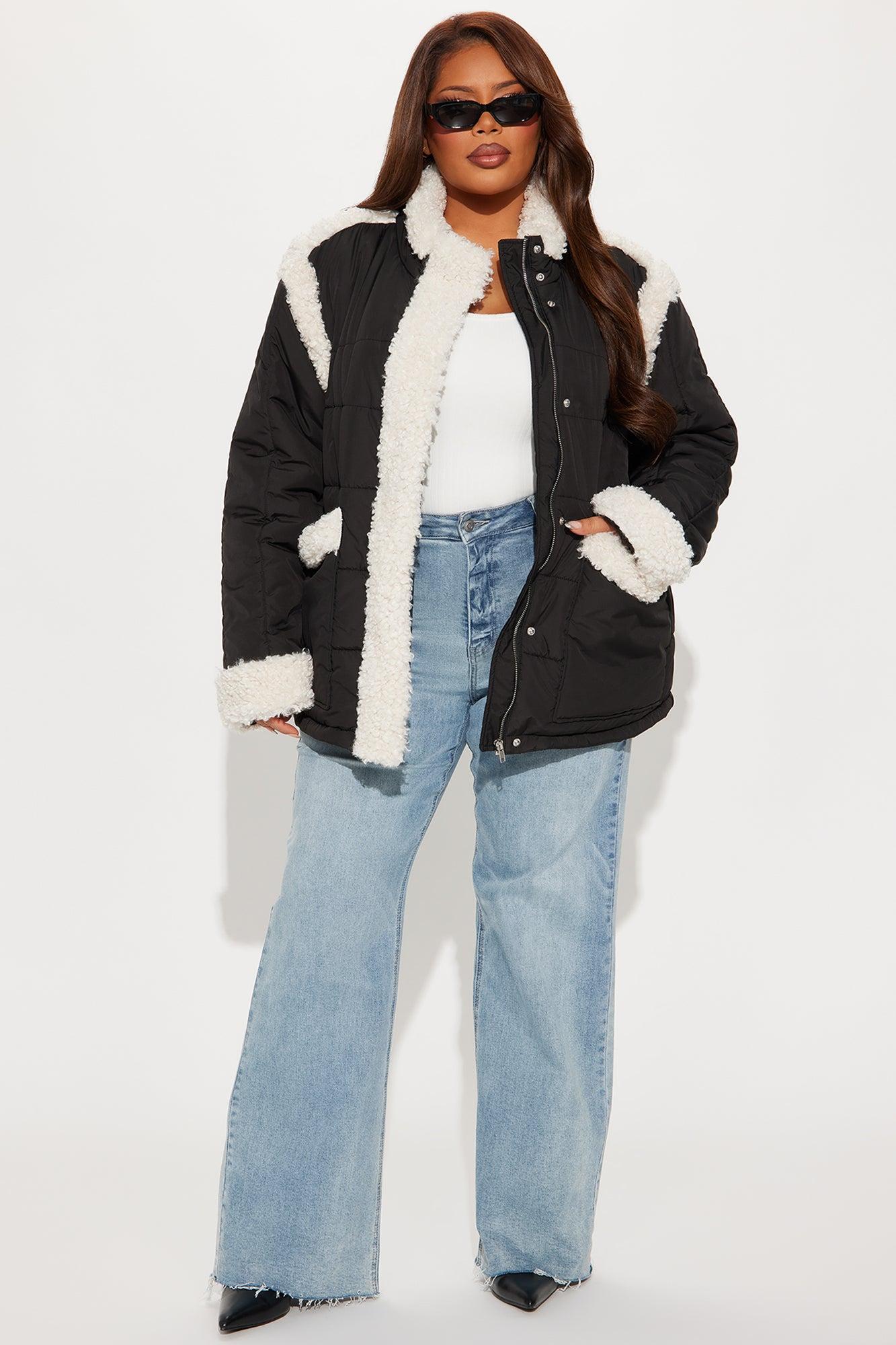 Warmer Days Puffer Jacket  - Black Female Product Image