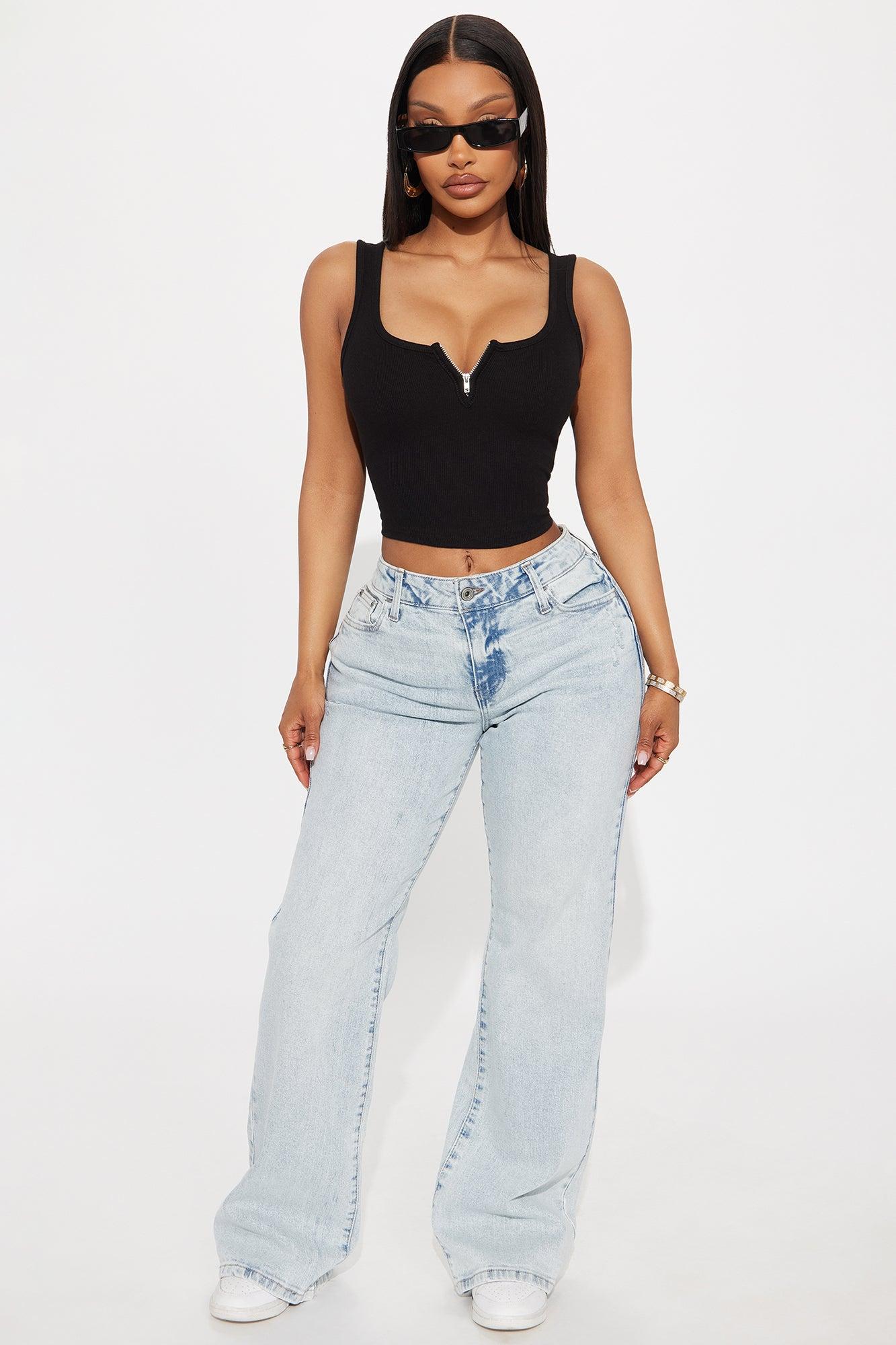 Arielle Cropped Tank Top - Black Female Product Image