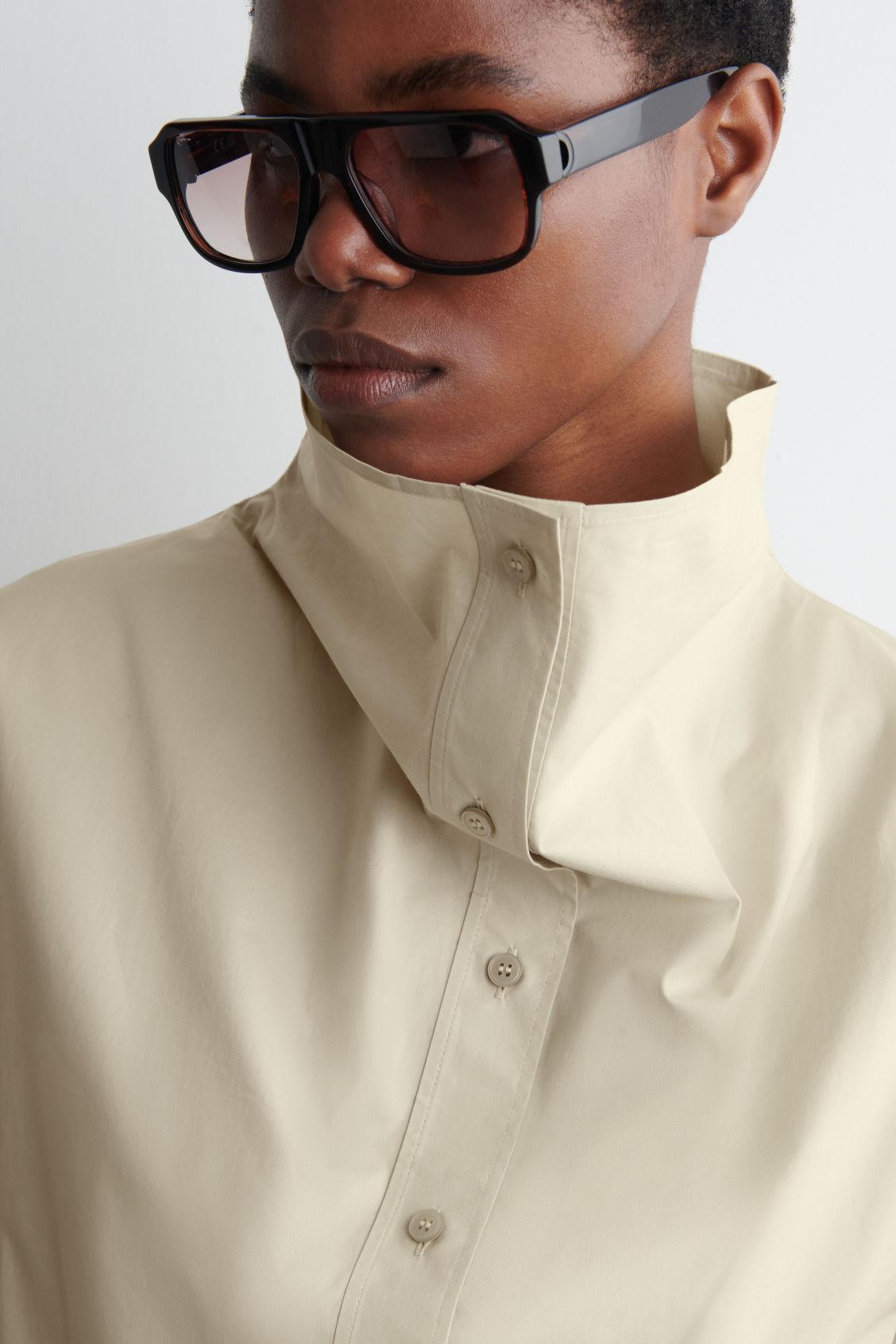 RELAXED FUNNEL-NECK SHIRT Product Image