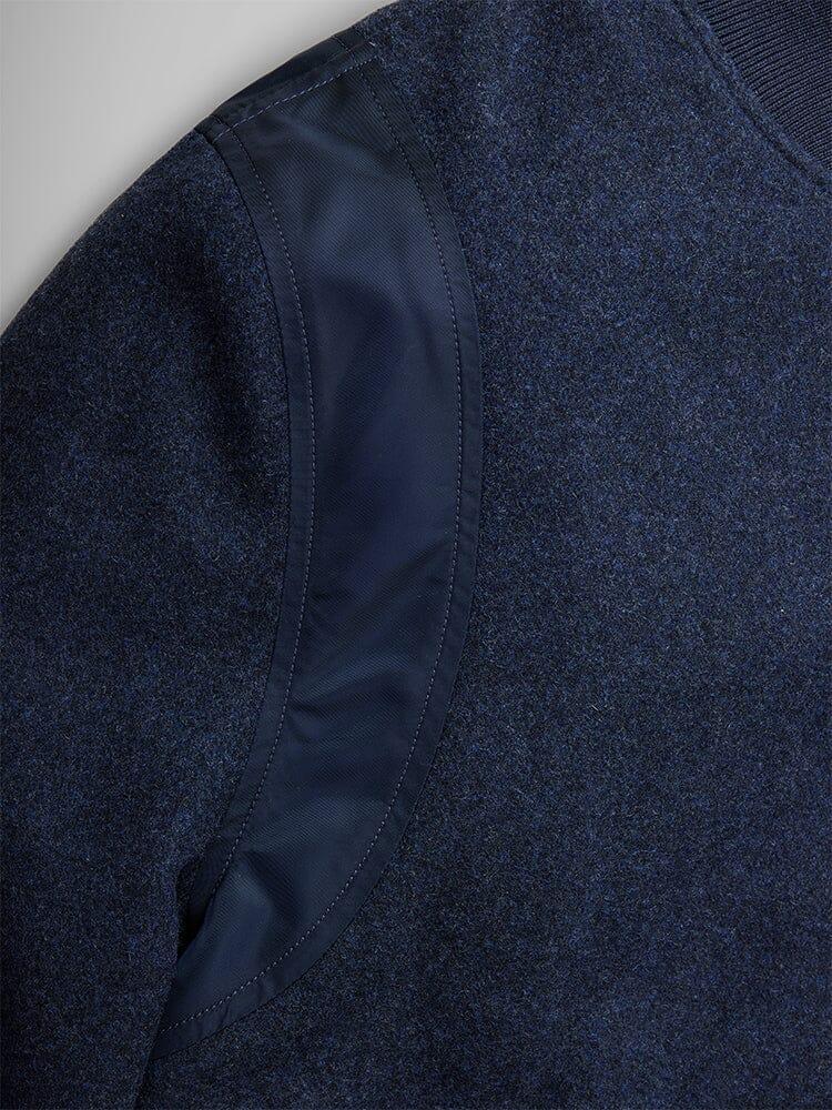 WOOL VARSITY BOMBER JACKET GEN II (OG-107 GREEN) Male Product Image