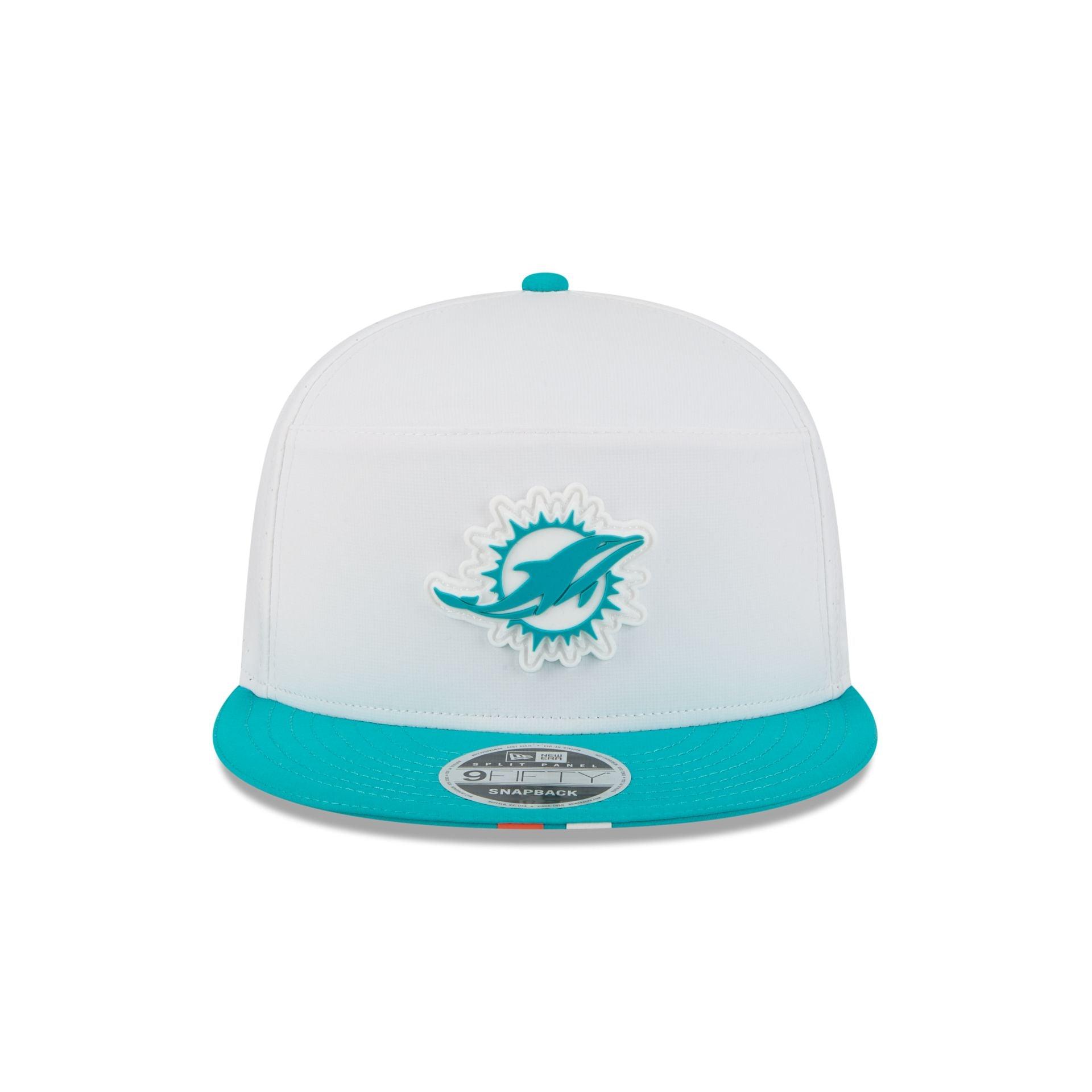 Miami Dolphins 2025 Training Split Panel 9FIFTY Snapback Hat Male Product Image