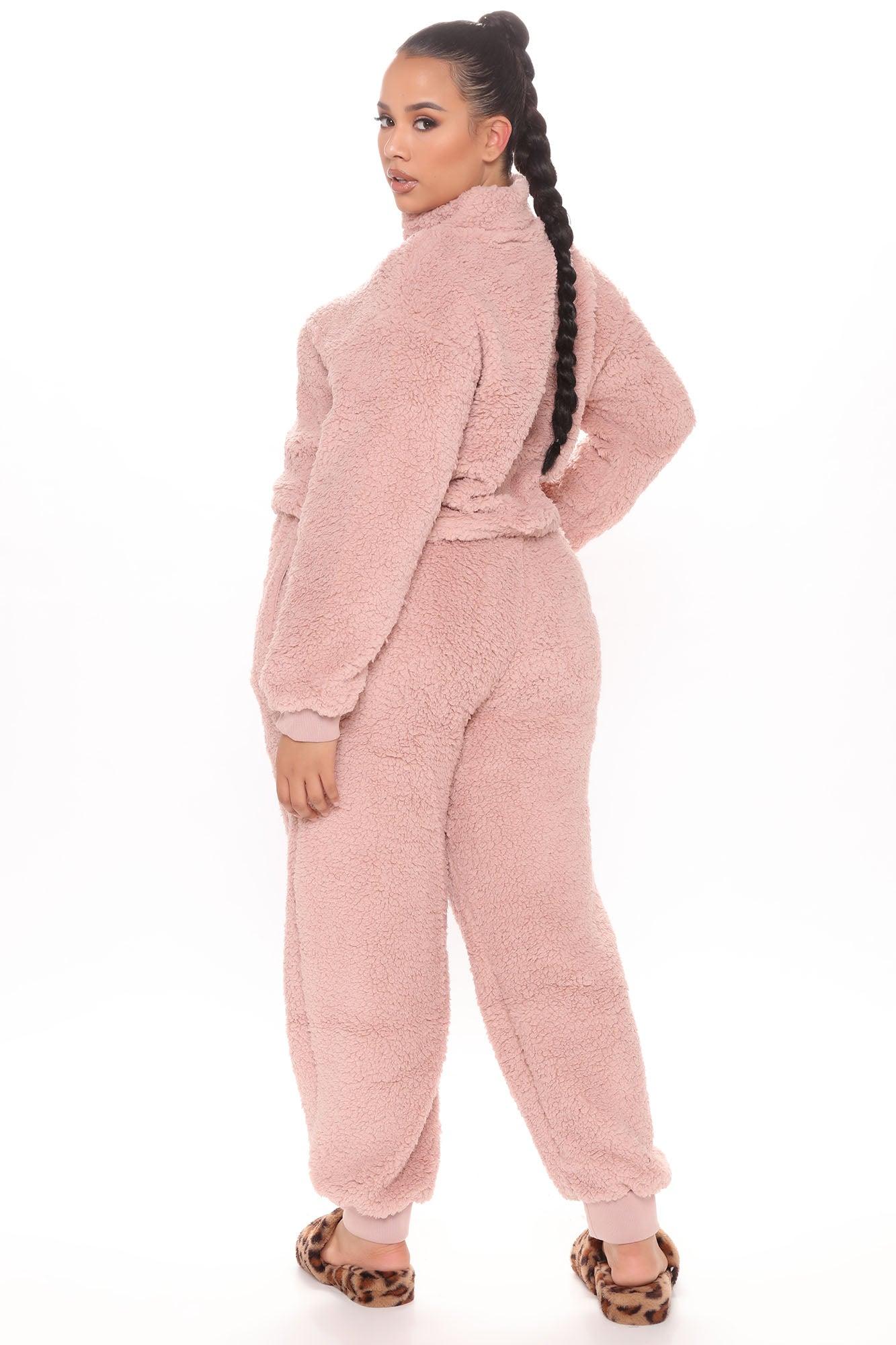 Cuddle Time Cozy Pant Set - Mauve Product Image