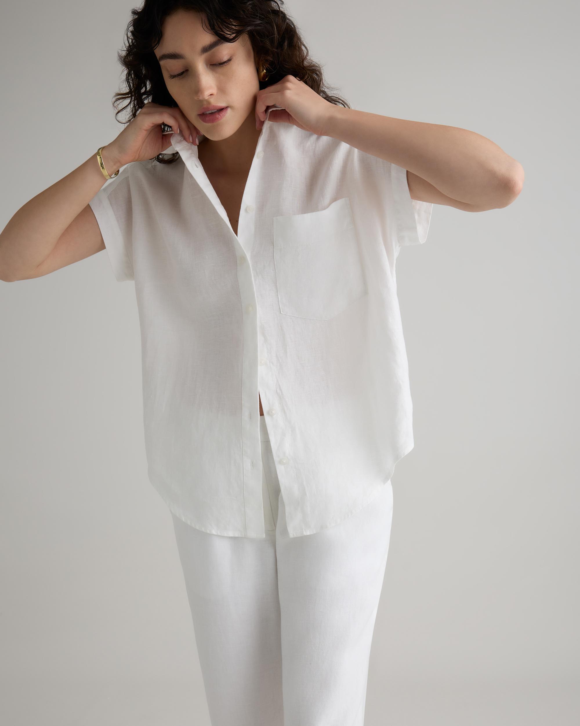 Quince | Women's 100% European Linen Camp Shirt Product Image