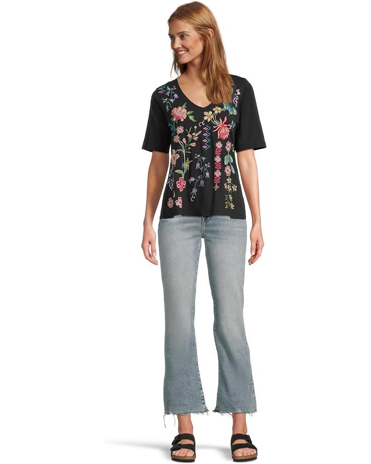 The Janie Favorite Short Sleeve Henley Tee Product Image