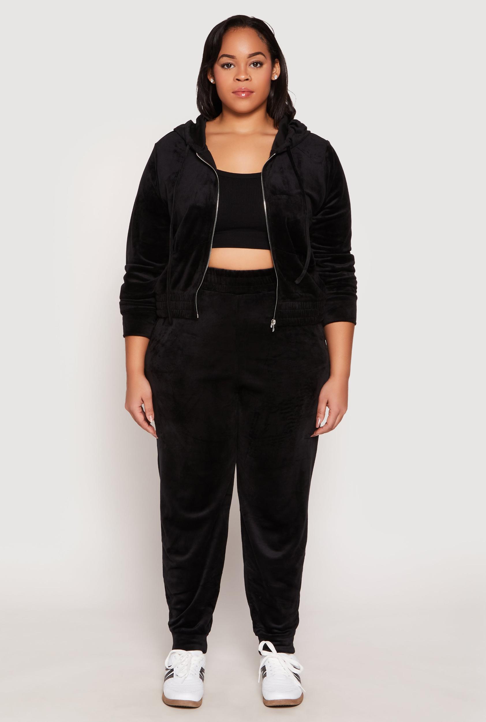 Womens Plus Size Iris Velour Joggers Product Image