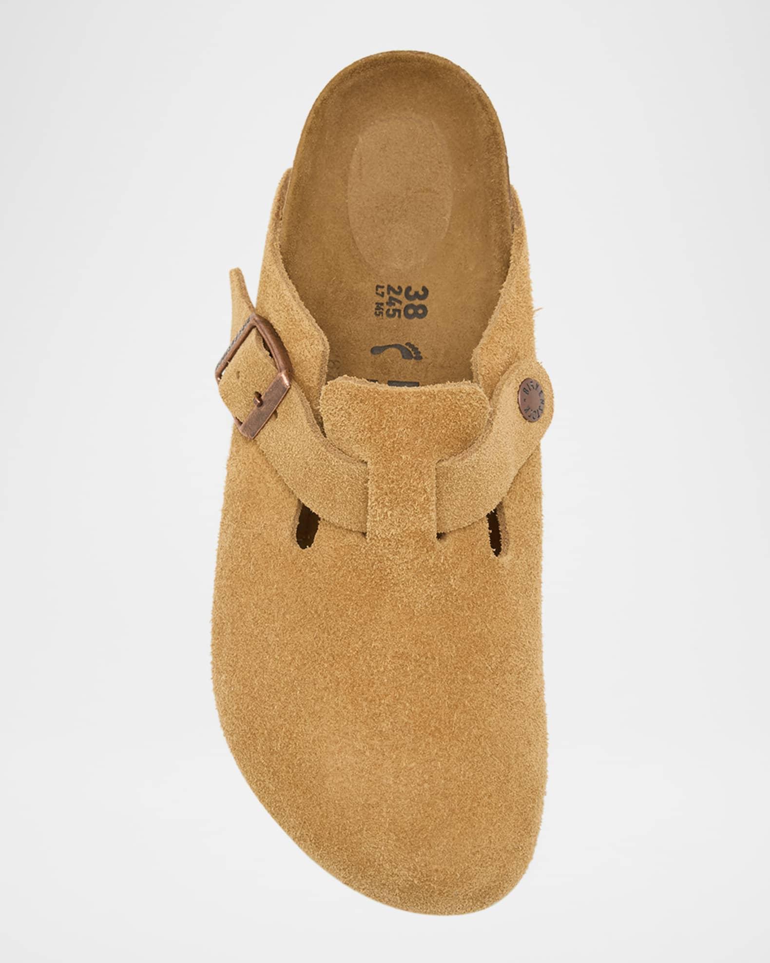 Boston Suede Buckle Slide Clogs Product Image