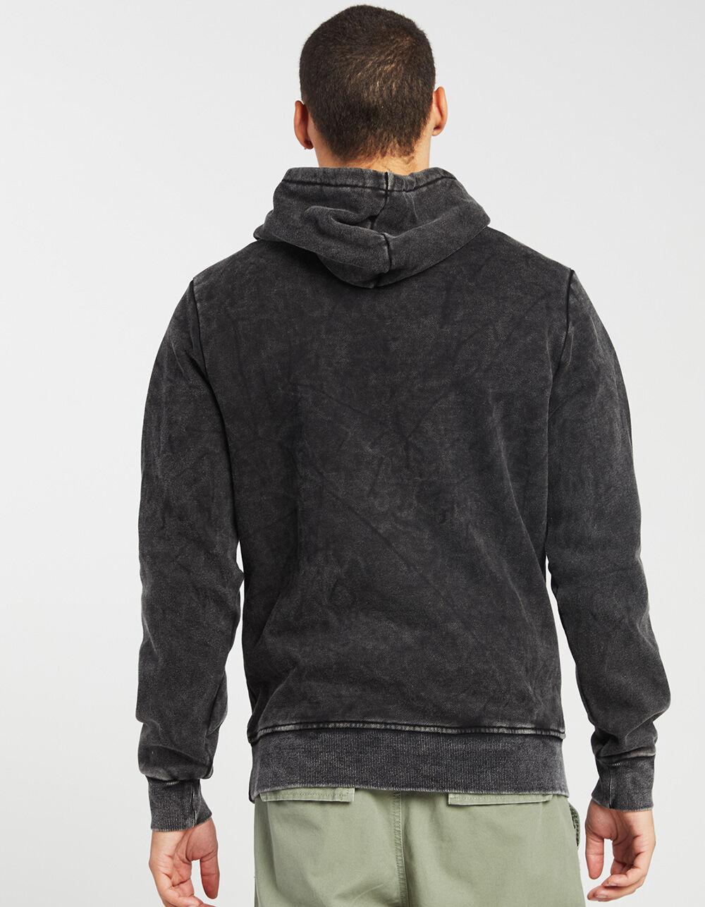 RSQ Mens Washed Hoodie - BLACK Product Image
