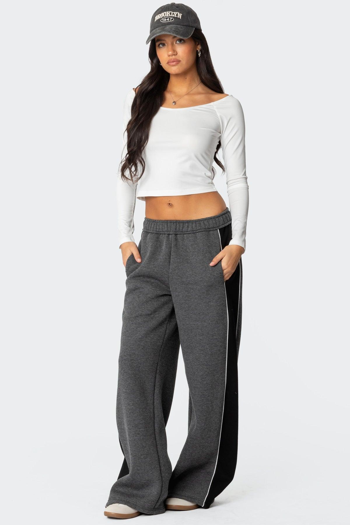 Contrast Panel Sweatpants Product Image