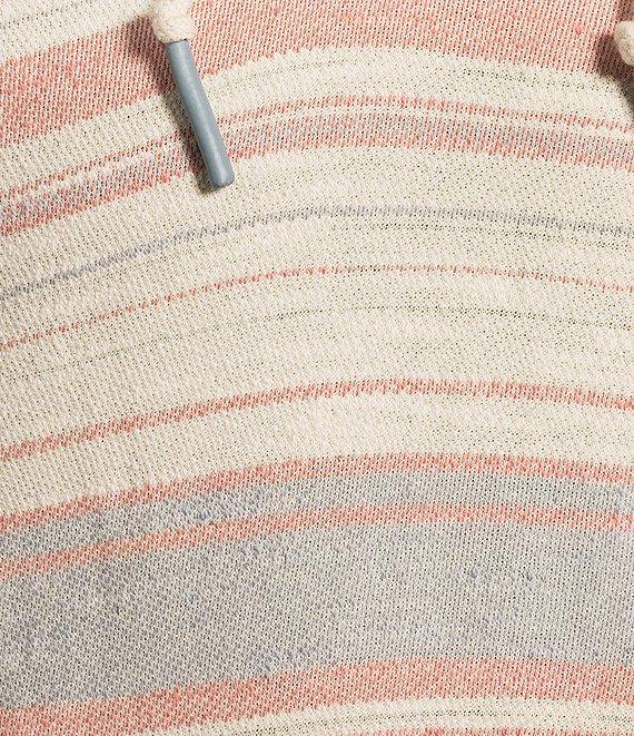 Tommy Bahama Coral Coastline Baja Textured Stripe Long Sleeve Hoodie Product Image