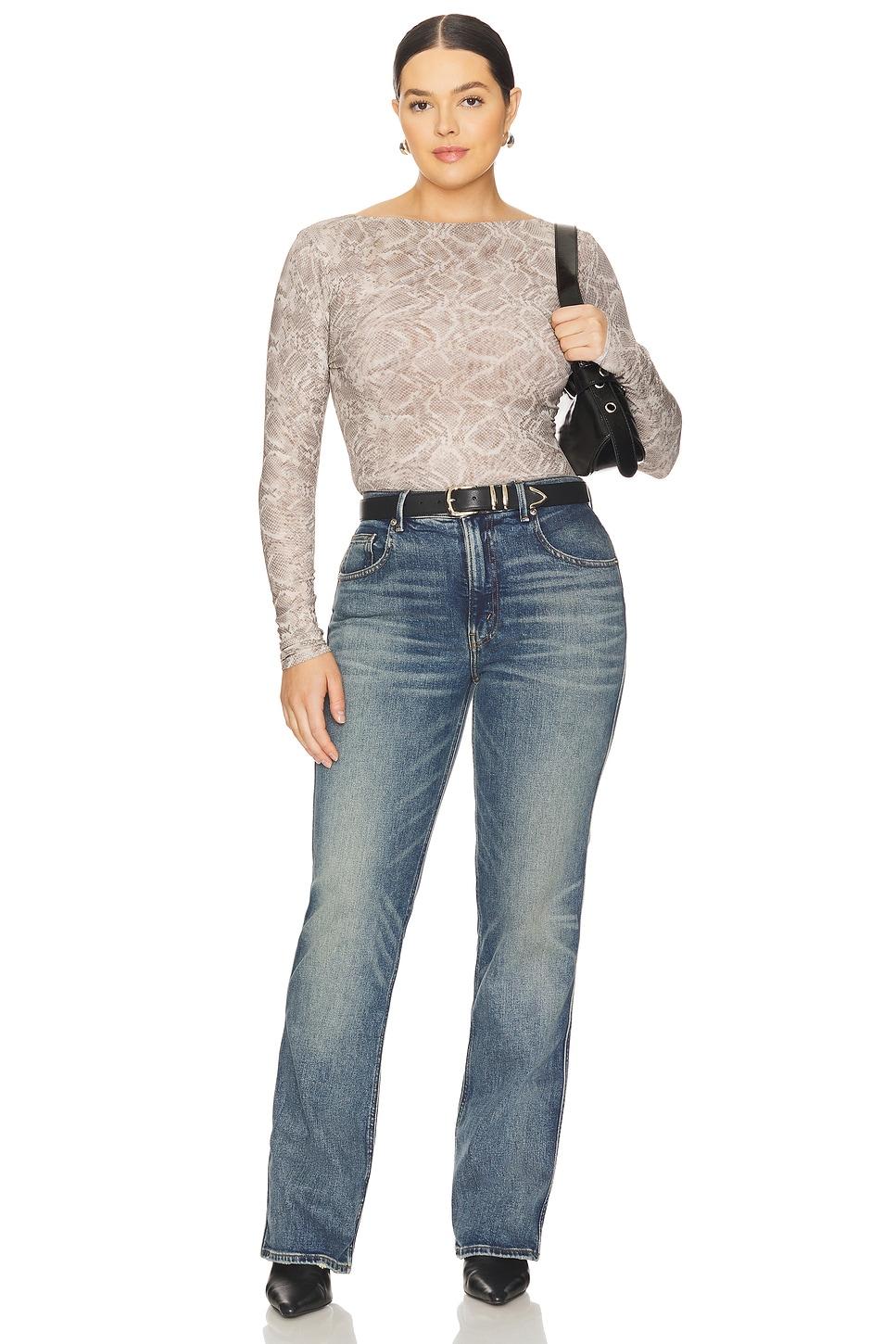 Mesh Boatneck Bodysuit Good American Product Image