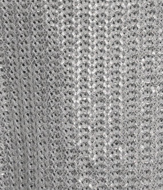 Stevie by Steve Madden Foil Long Sleeve Sweater Product Image