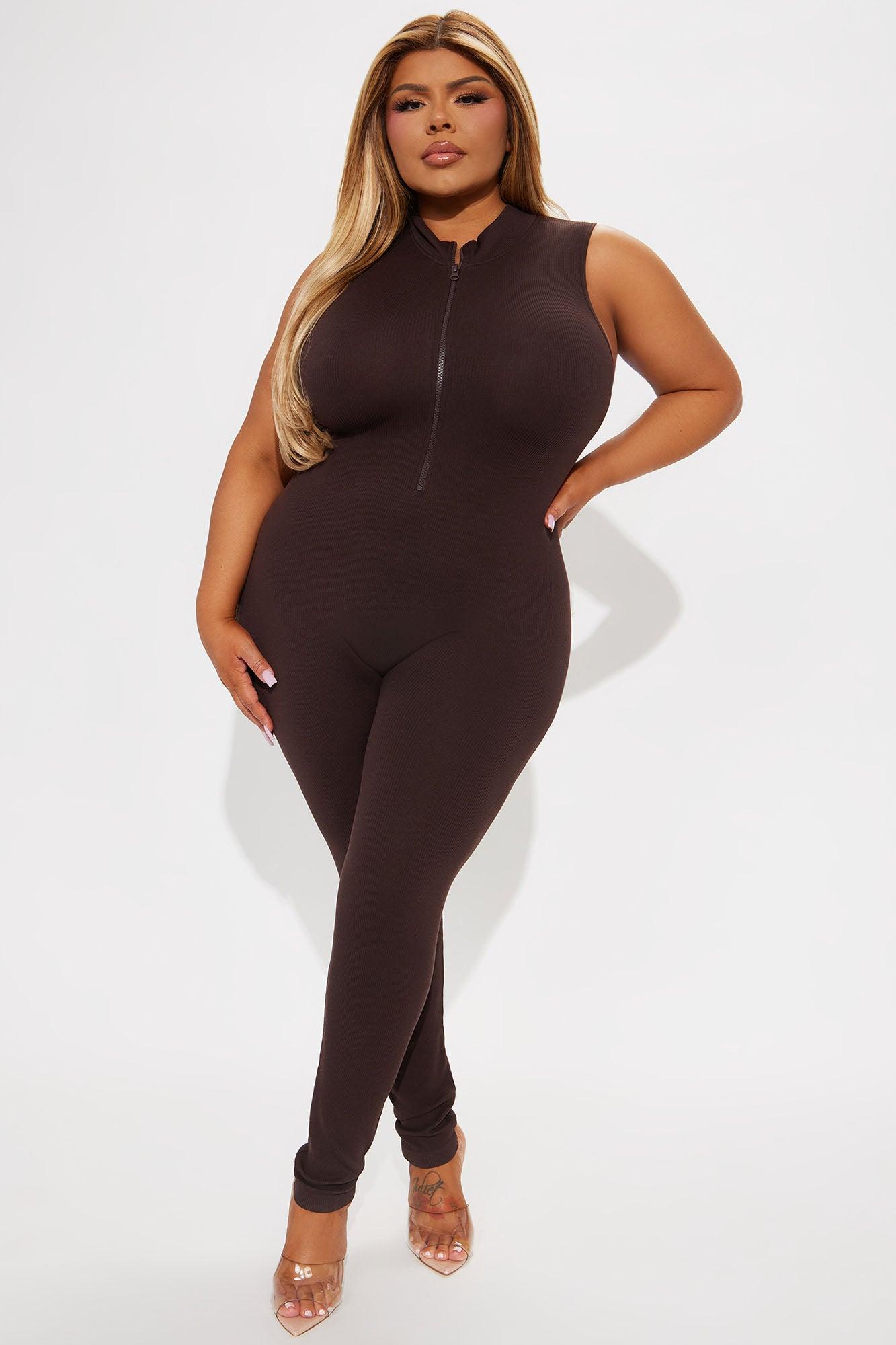 Johanna Seamless Jumpsuit - Brown Product Image