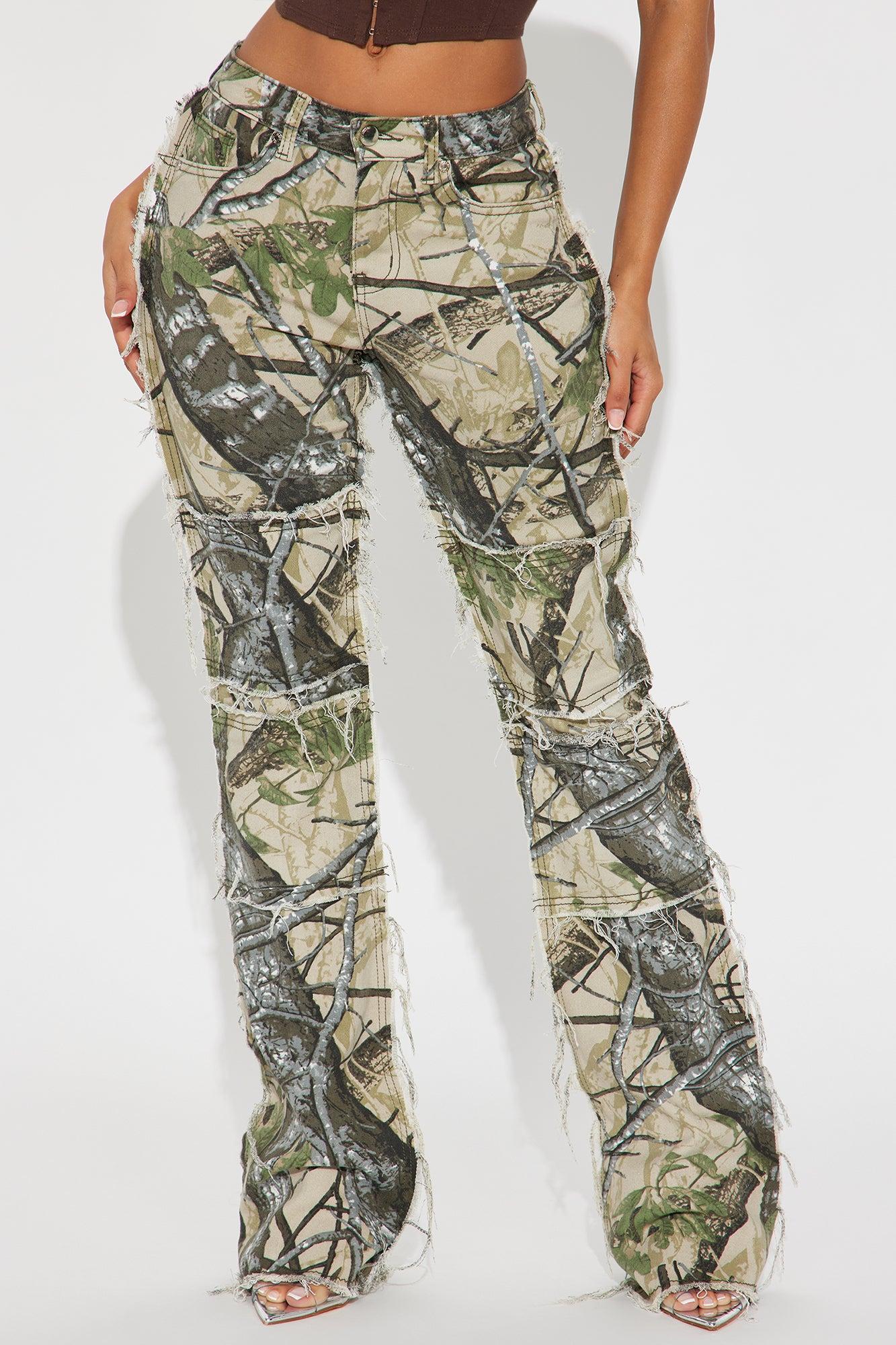 Doing The Most Straight Leg Camo Pant - Olive/combo Product Image