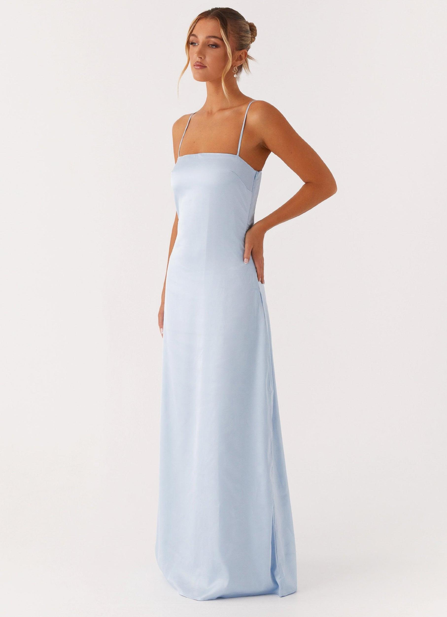 Aster Bloom Maxi Dress - Blue Product Image