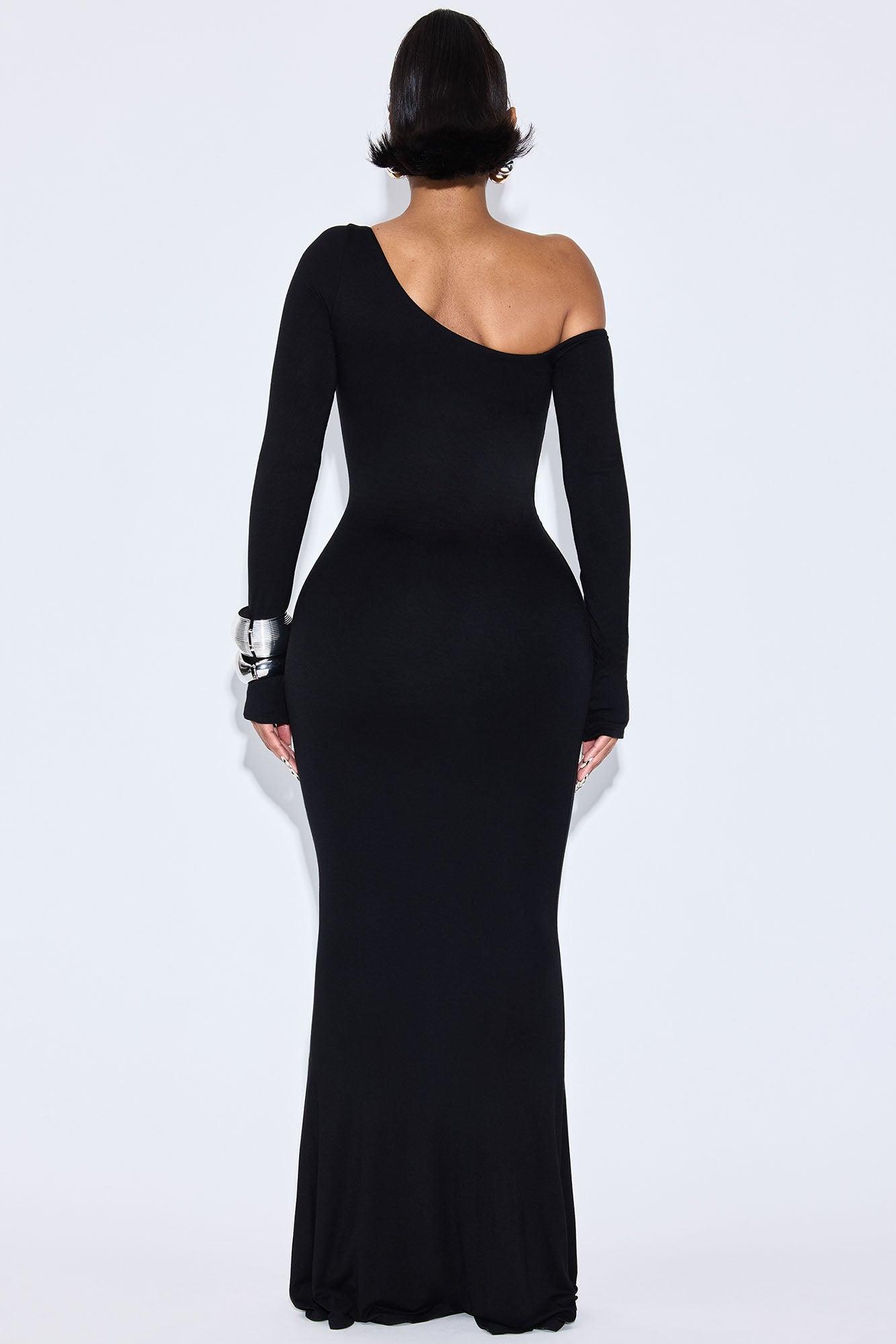 Leia Off Shoulder Maxi Dress - Black Female Product Image
