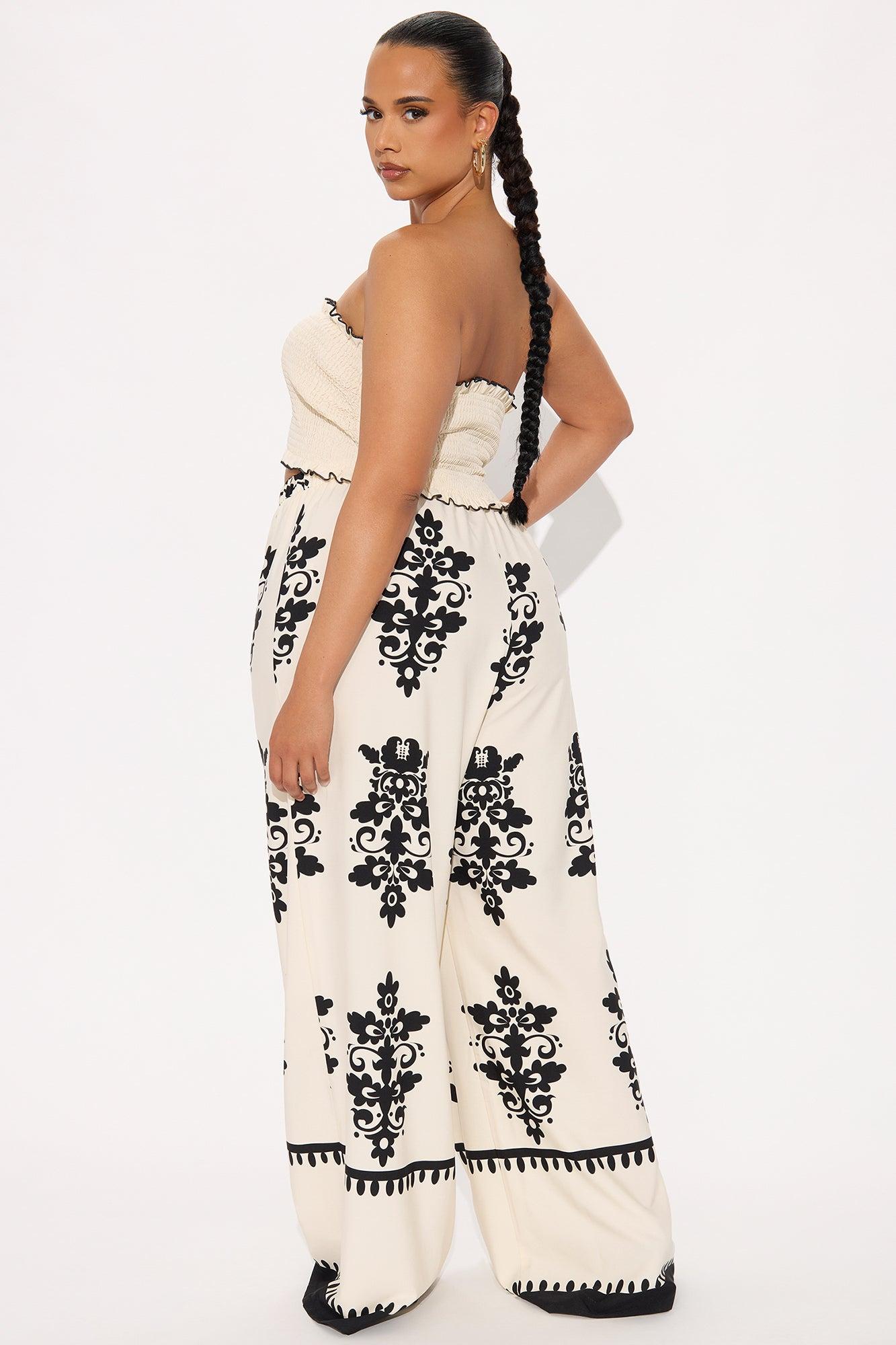 Sandstone Radiance Pant Set - Cream/combo Product Image